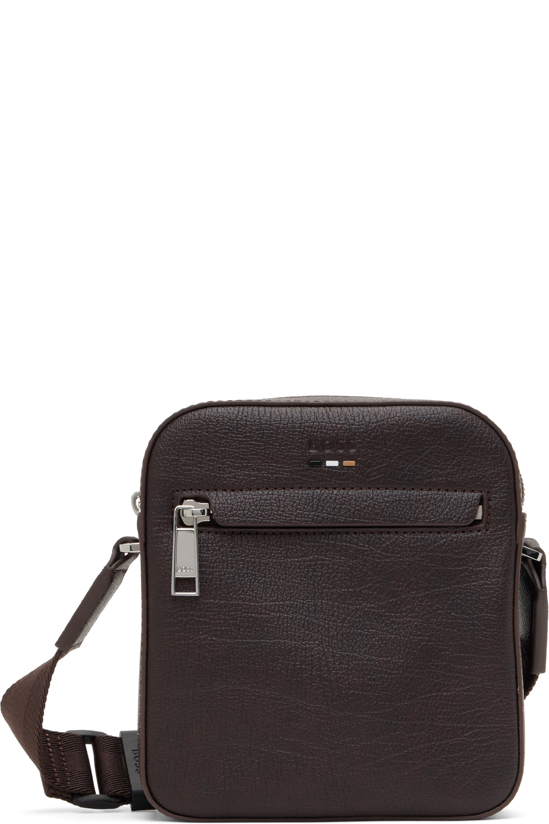 BOSS - Brown Faux-Leather Bag