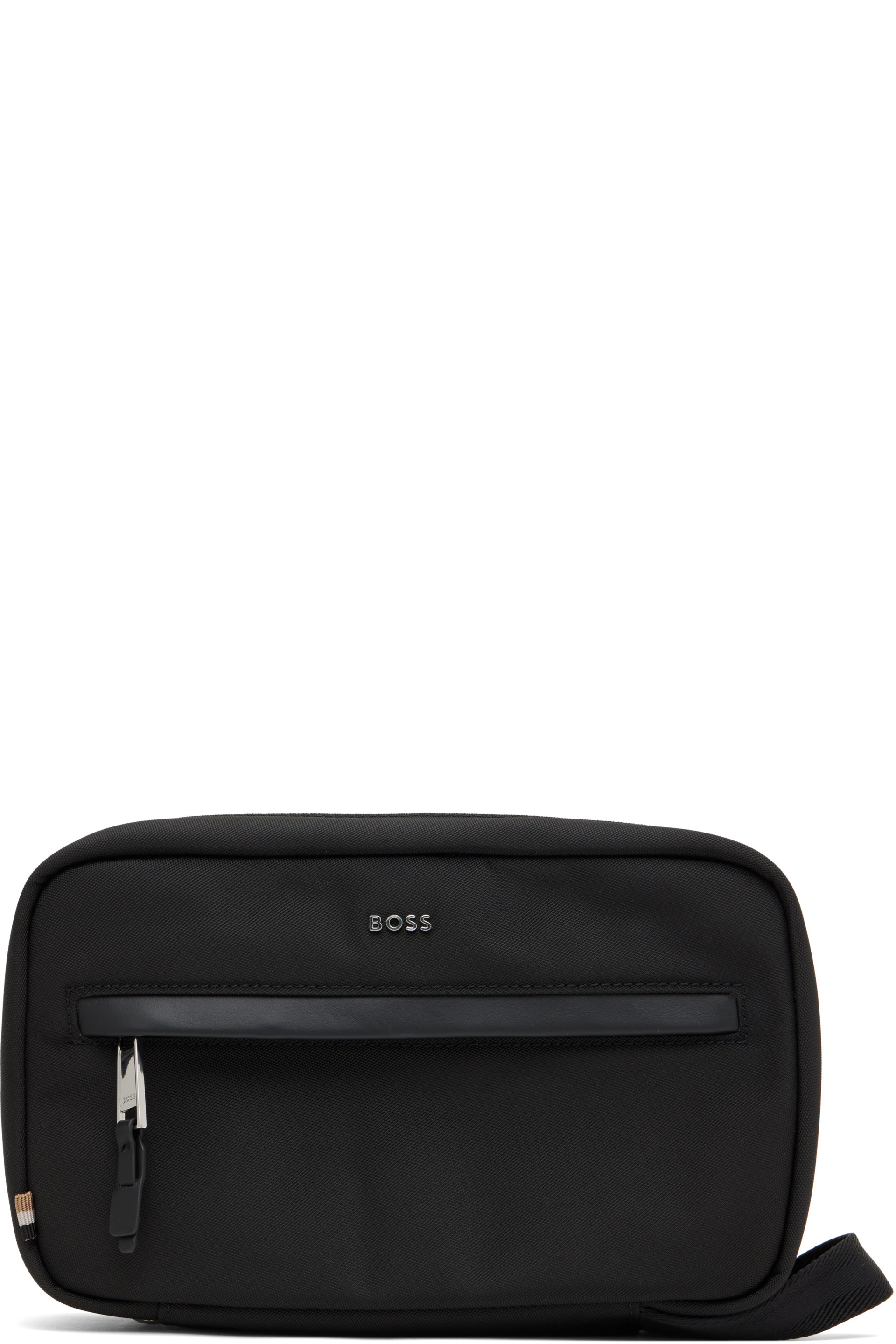 BOSS - Black Zip-Around Toiletry Bag Pouch