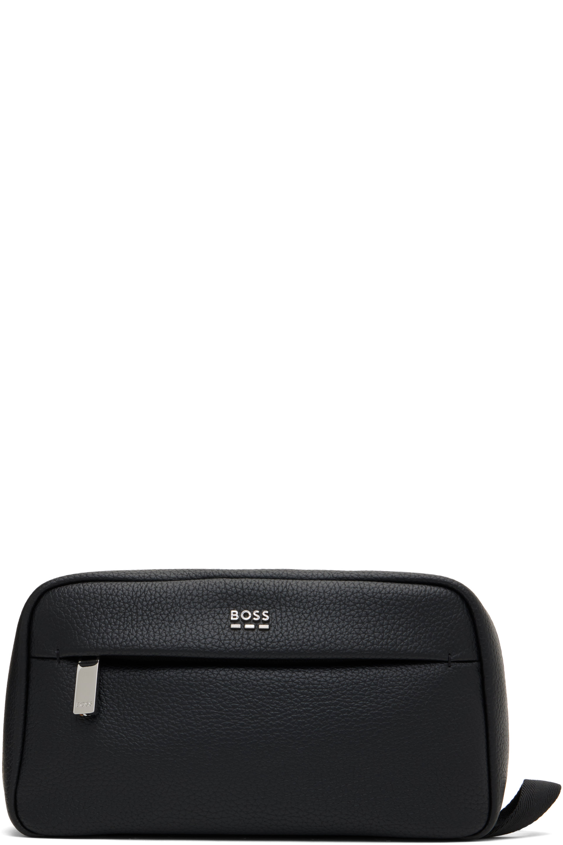 BOSS - Black Faux-Leather Toiletry Pouch