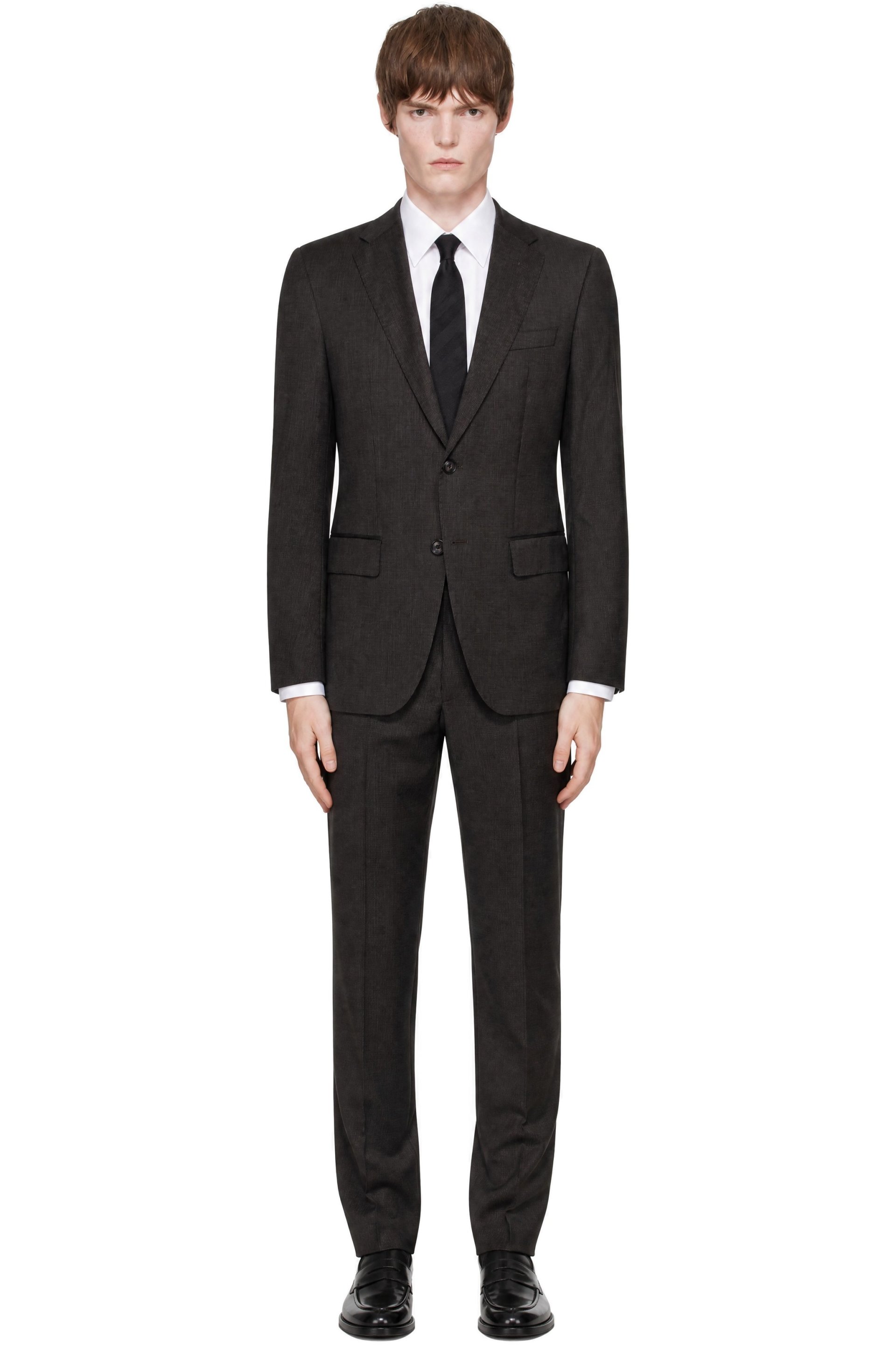 BOSS - Brown Single-Breasted Suit