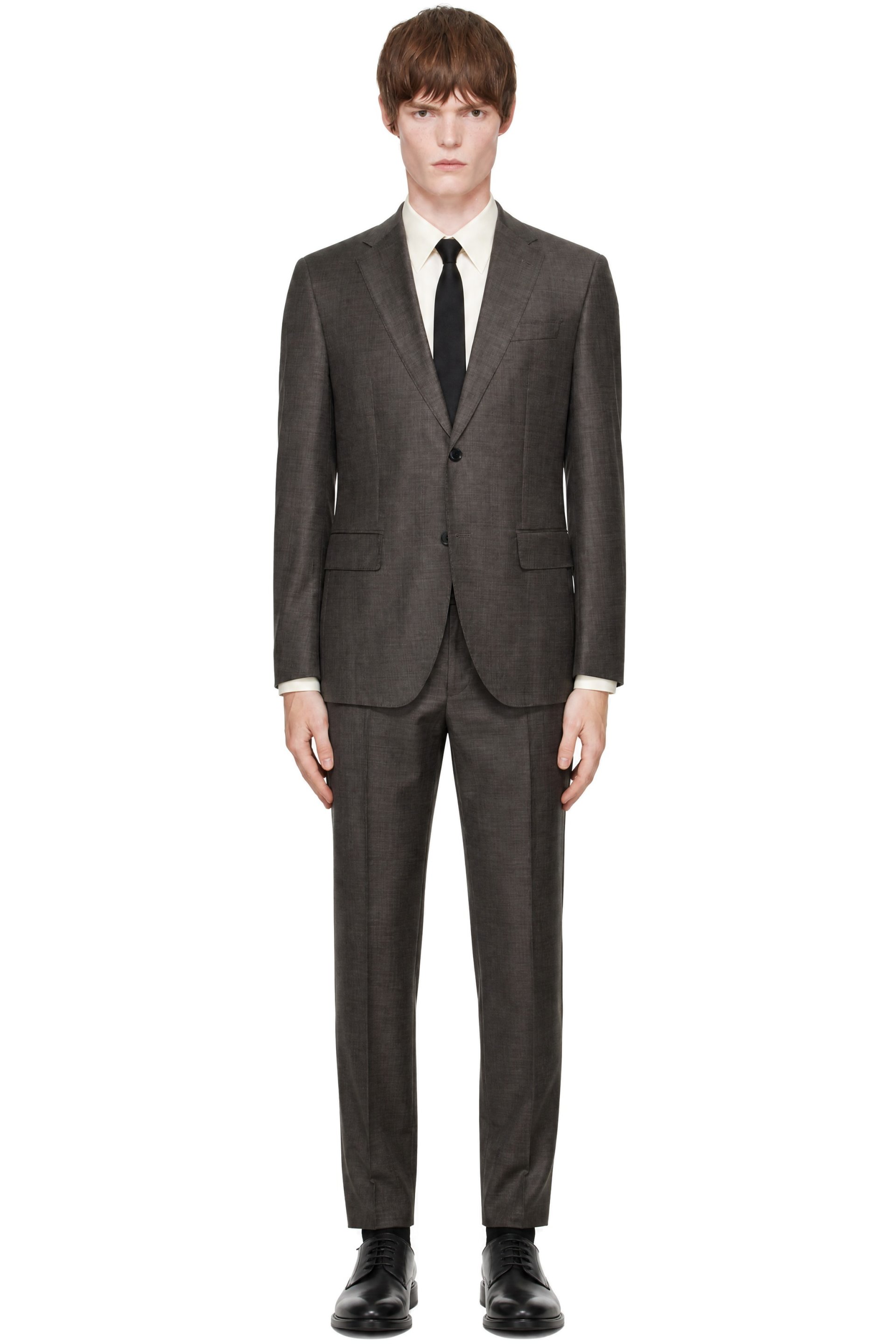 Boss - Complet gris à simple boutonnage