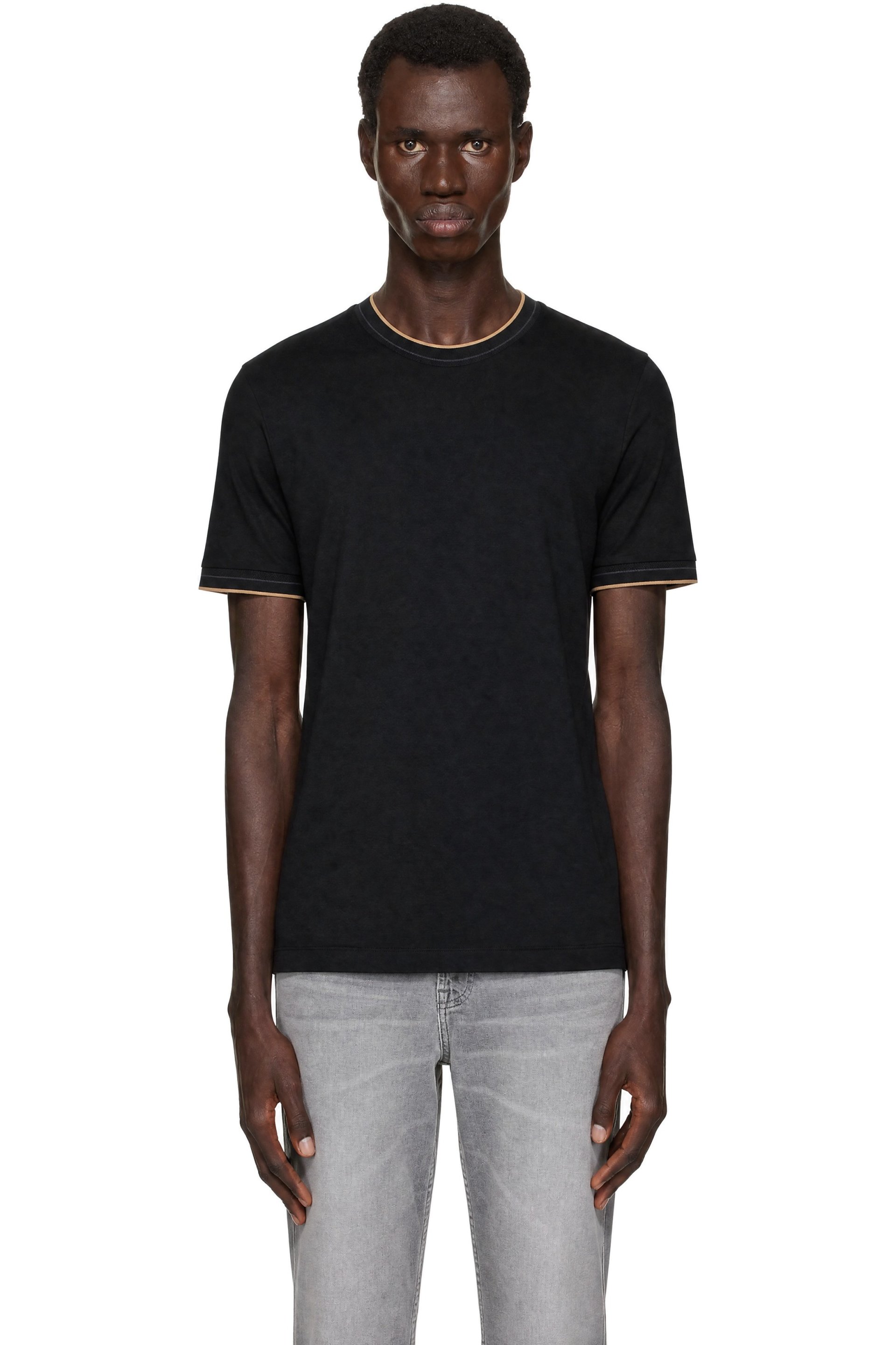 BOSS - Black Slim Fit T-Shirt