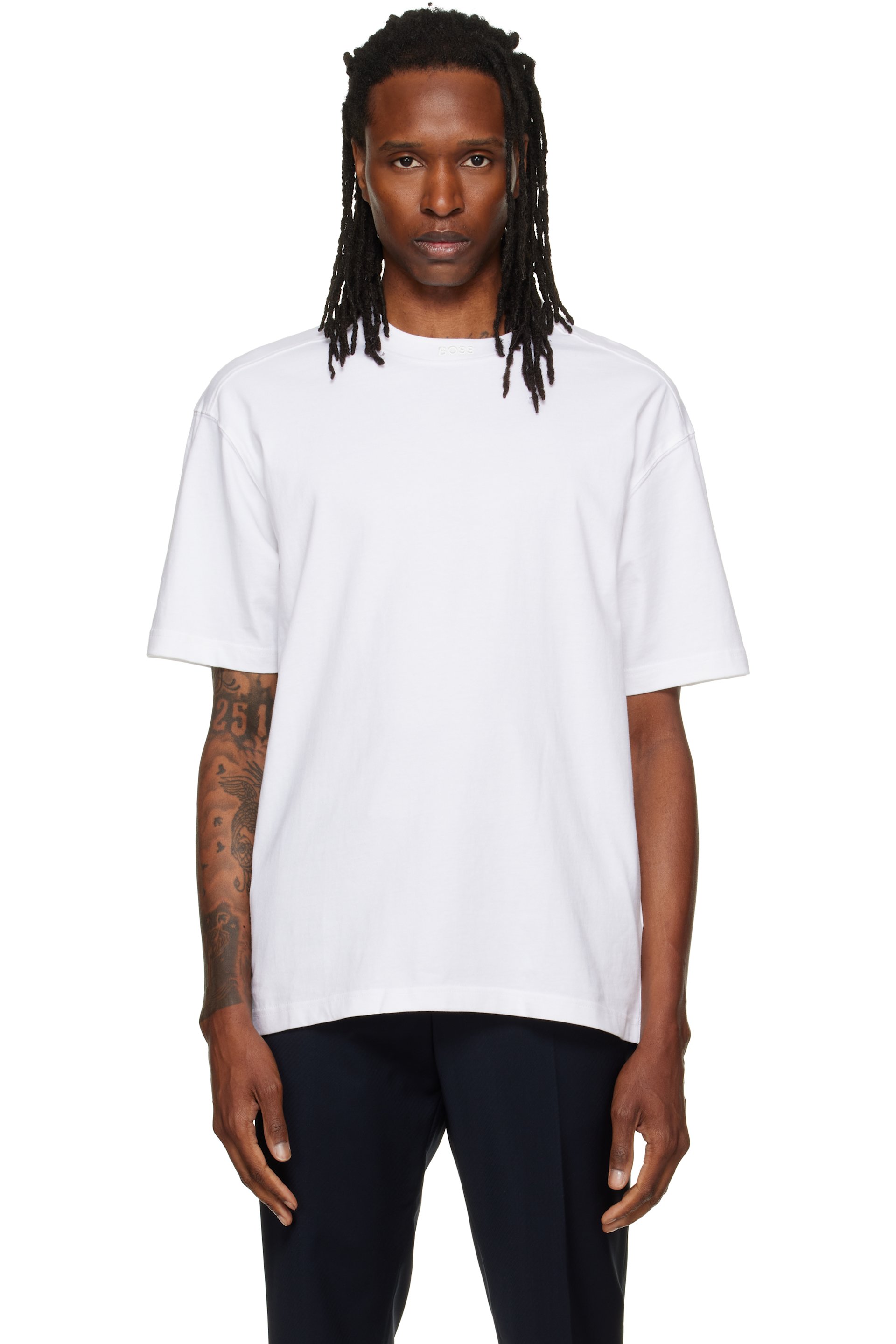 BOSS - White 'BOSS' T-shirt