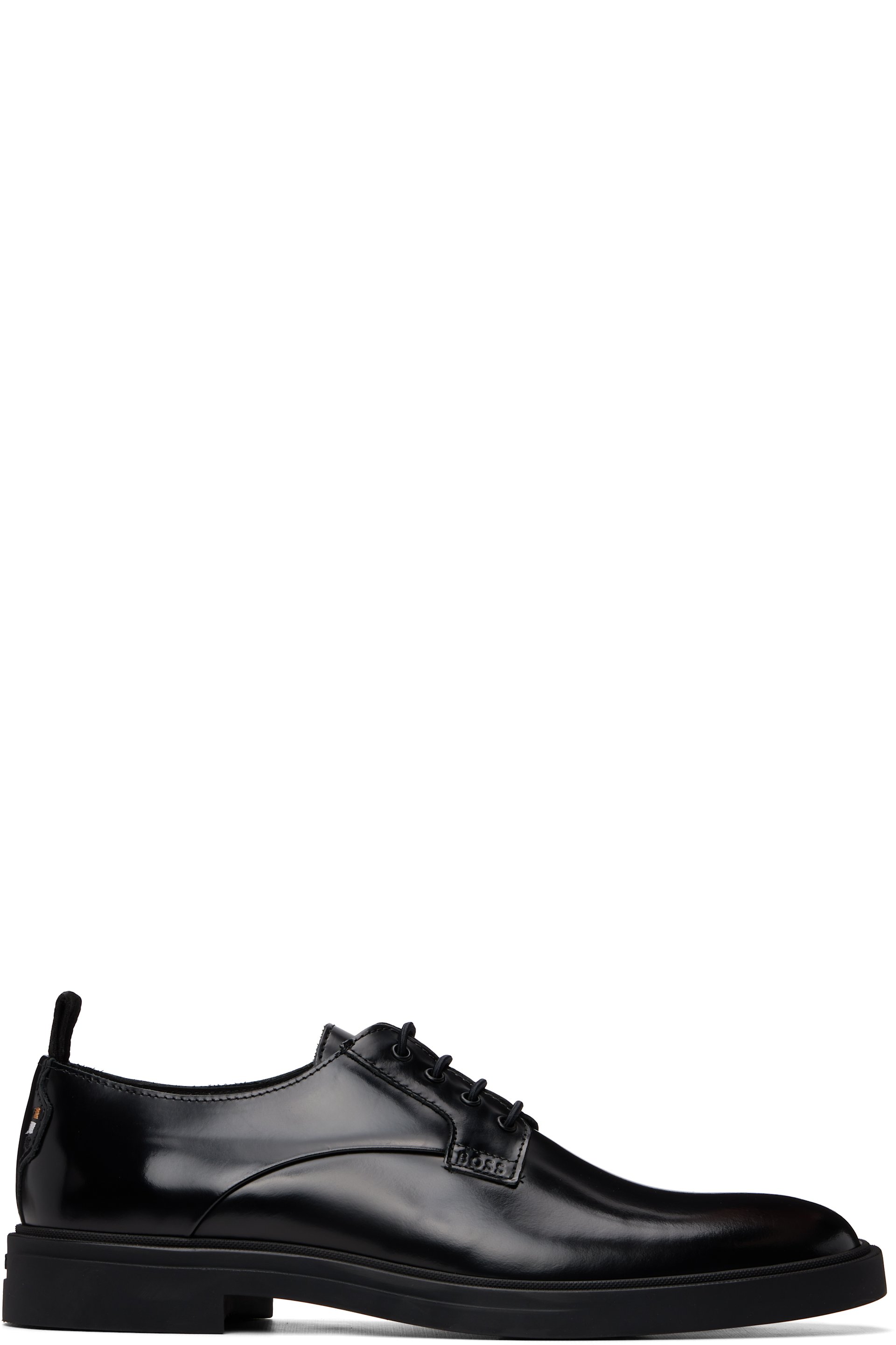 BOSS - Black Embossed-Logo Derbys