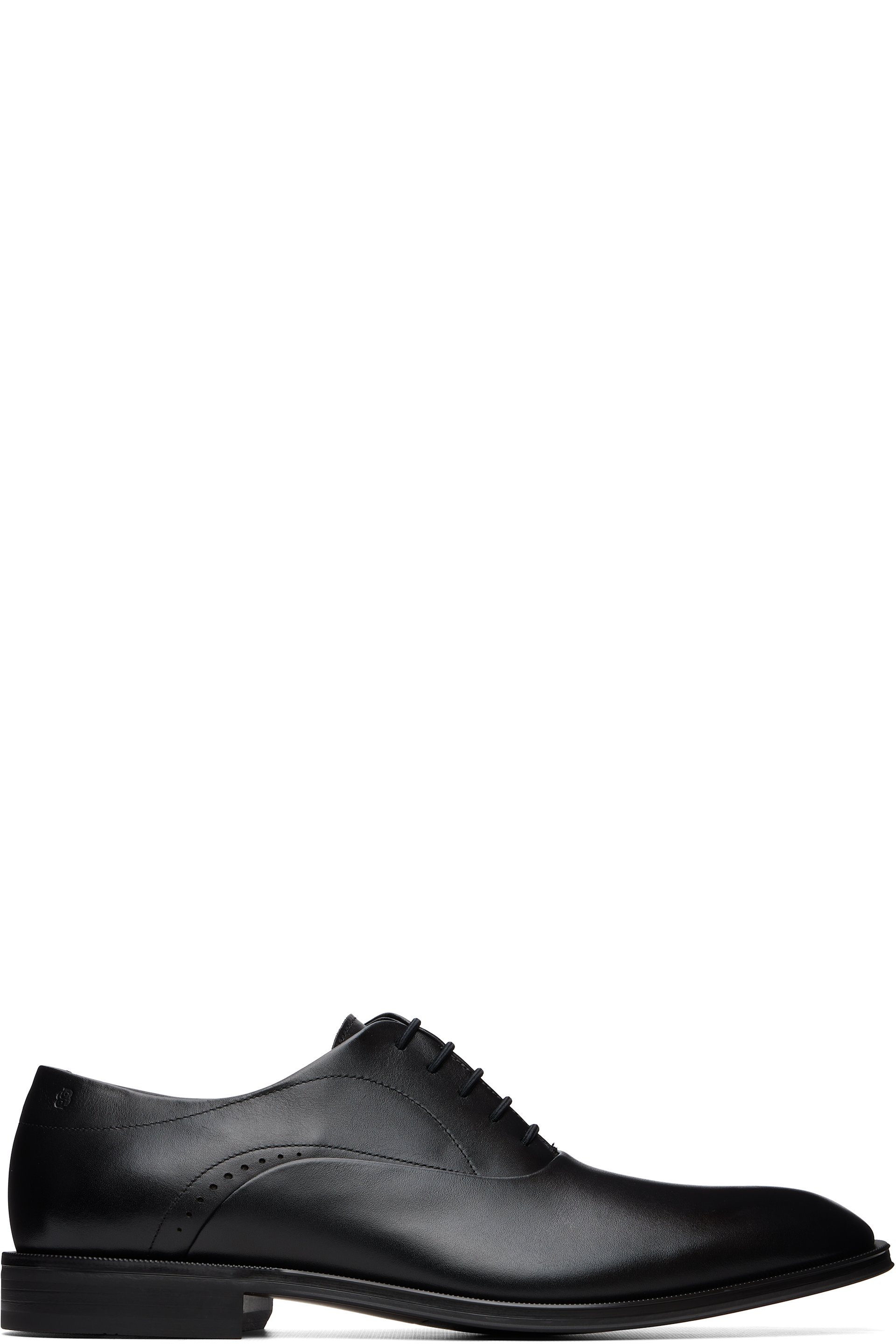BOSS - Black Buffed Leather Oxfords