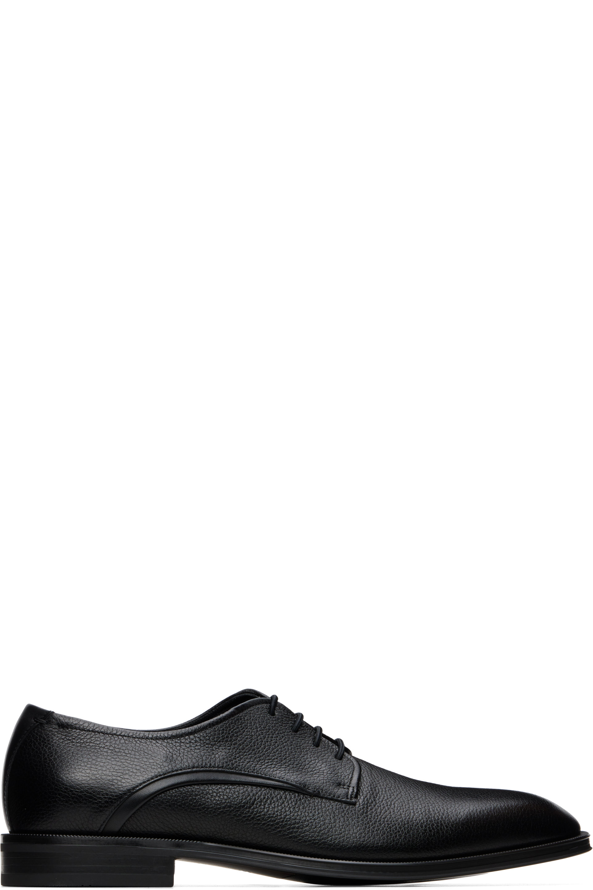 BOSS - Black Grained Leather Derbys