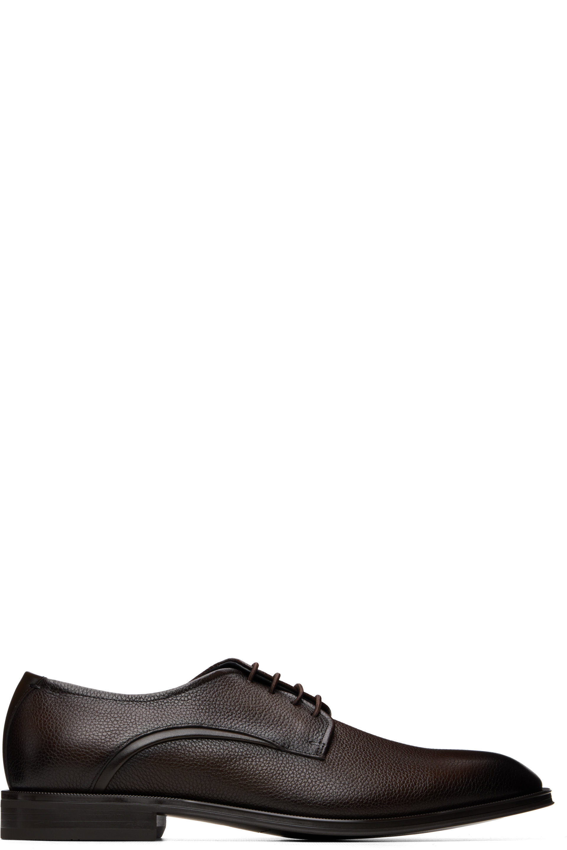 BOSS - Brown Grained Leather Derbys