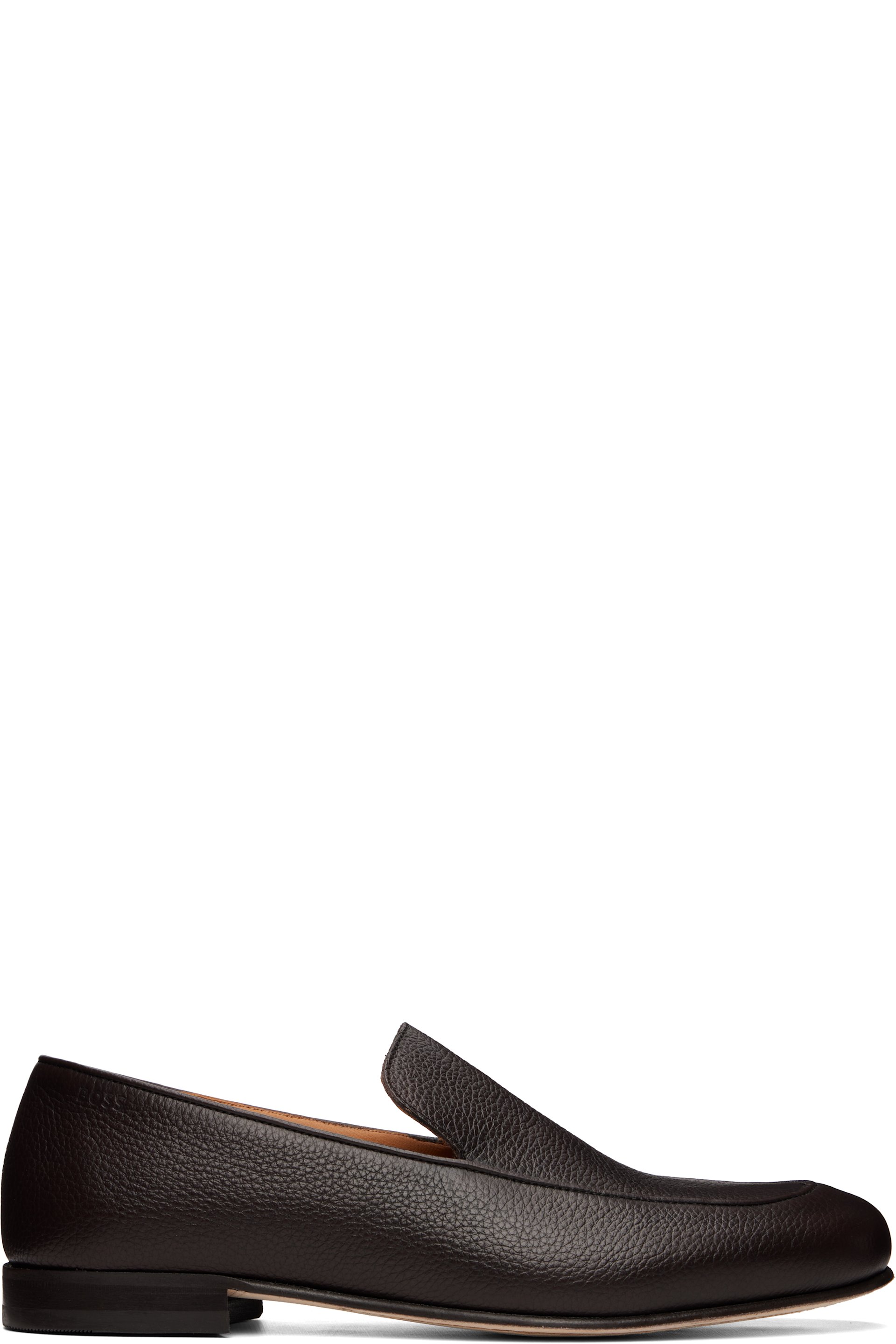 Boss - Flâneurs bruns en cuir