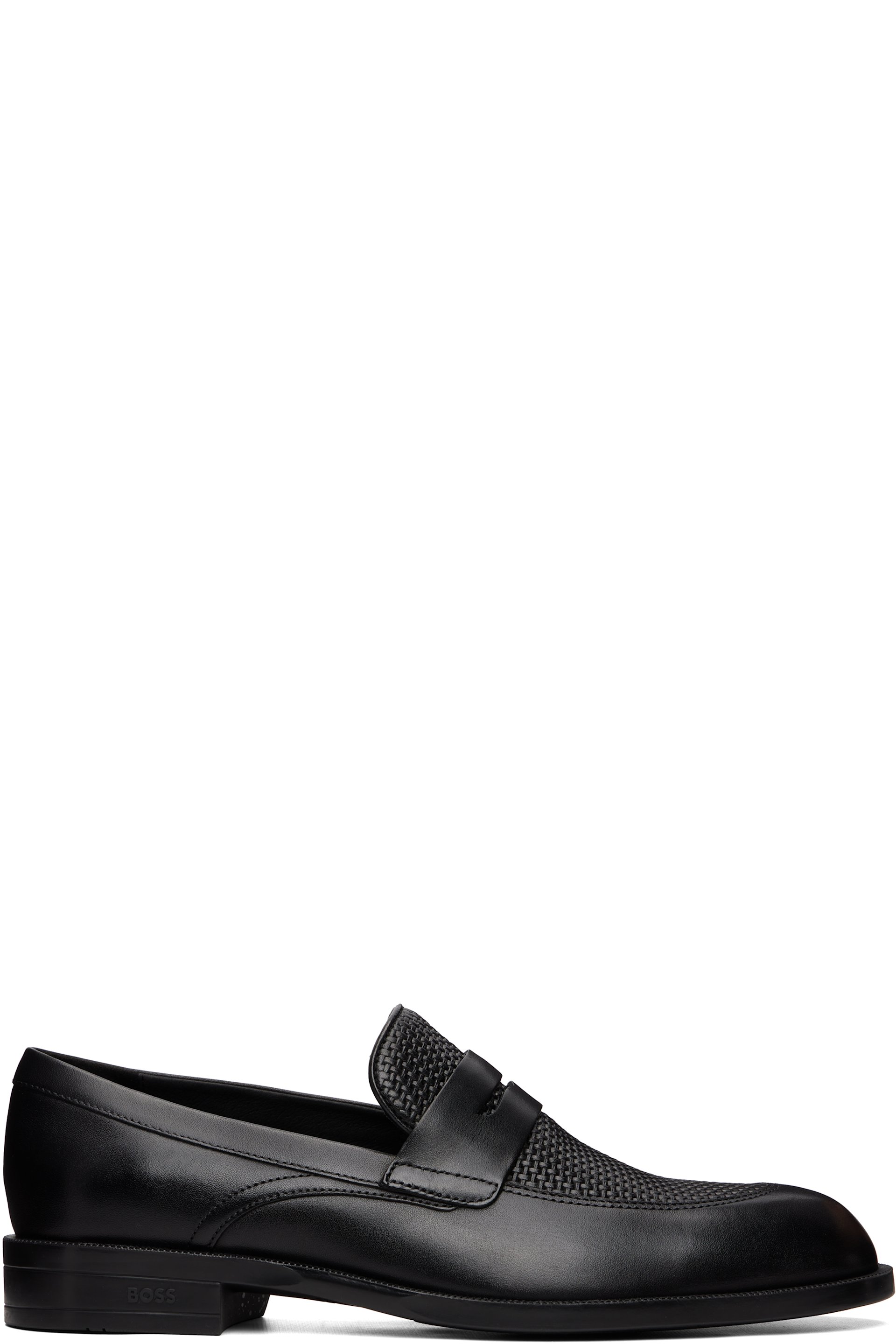 Boss - Flâneurs noirs en cuir