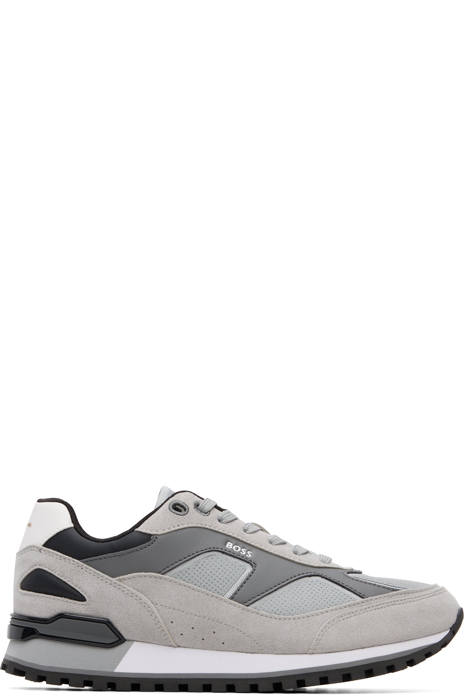 BOSS - Gray Suede Sneakers