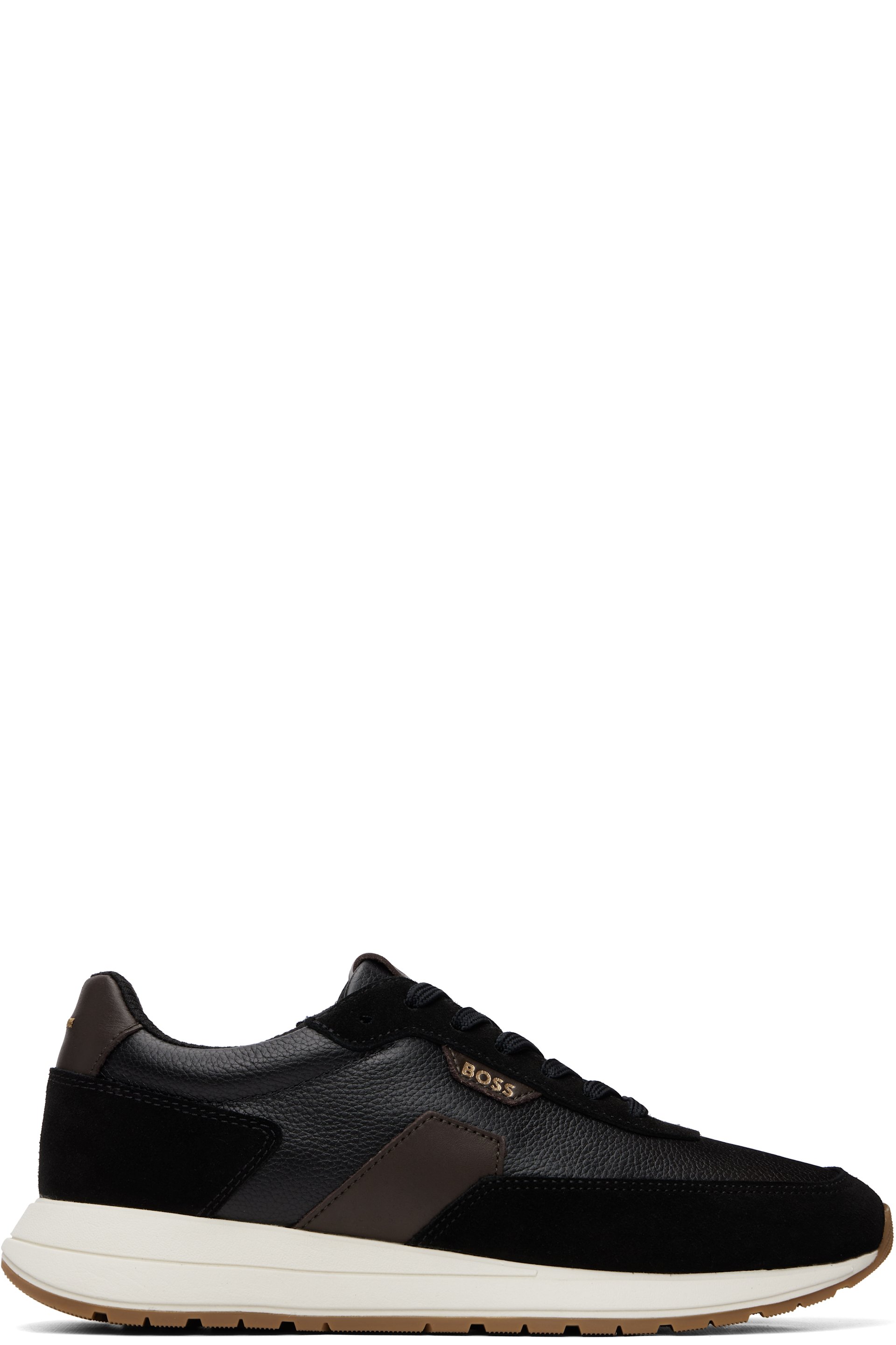 BOSS - Black Leather Sneakers