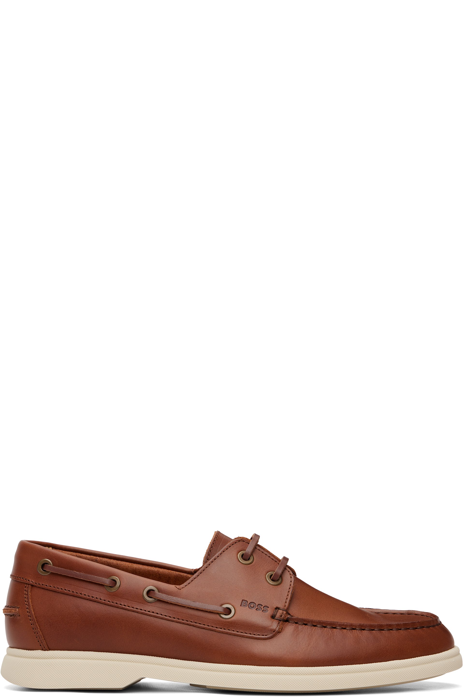 BOSS - Brown Leather Boat Shoes