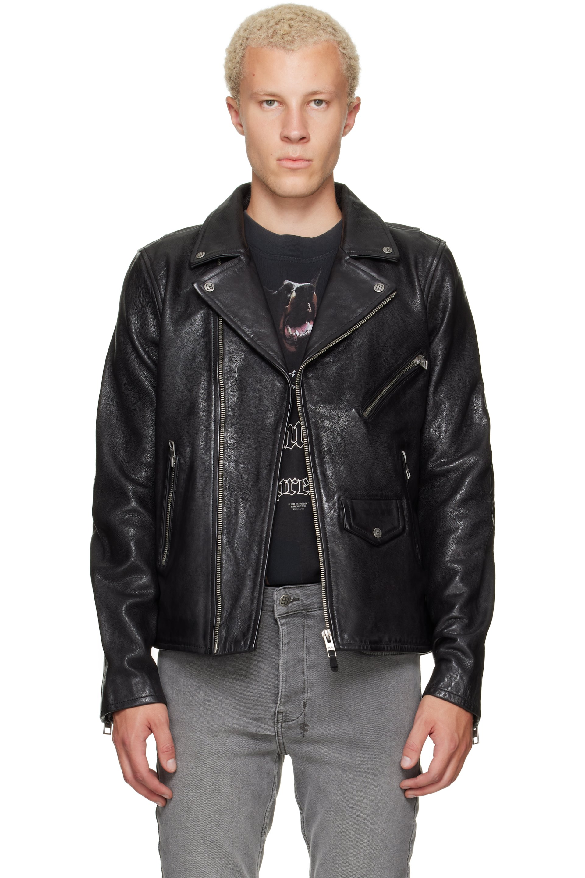 Ksubi - Black Capitol Leather Jacket