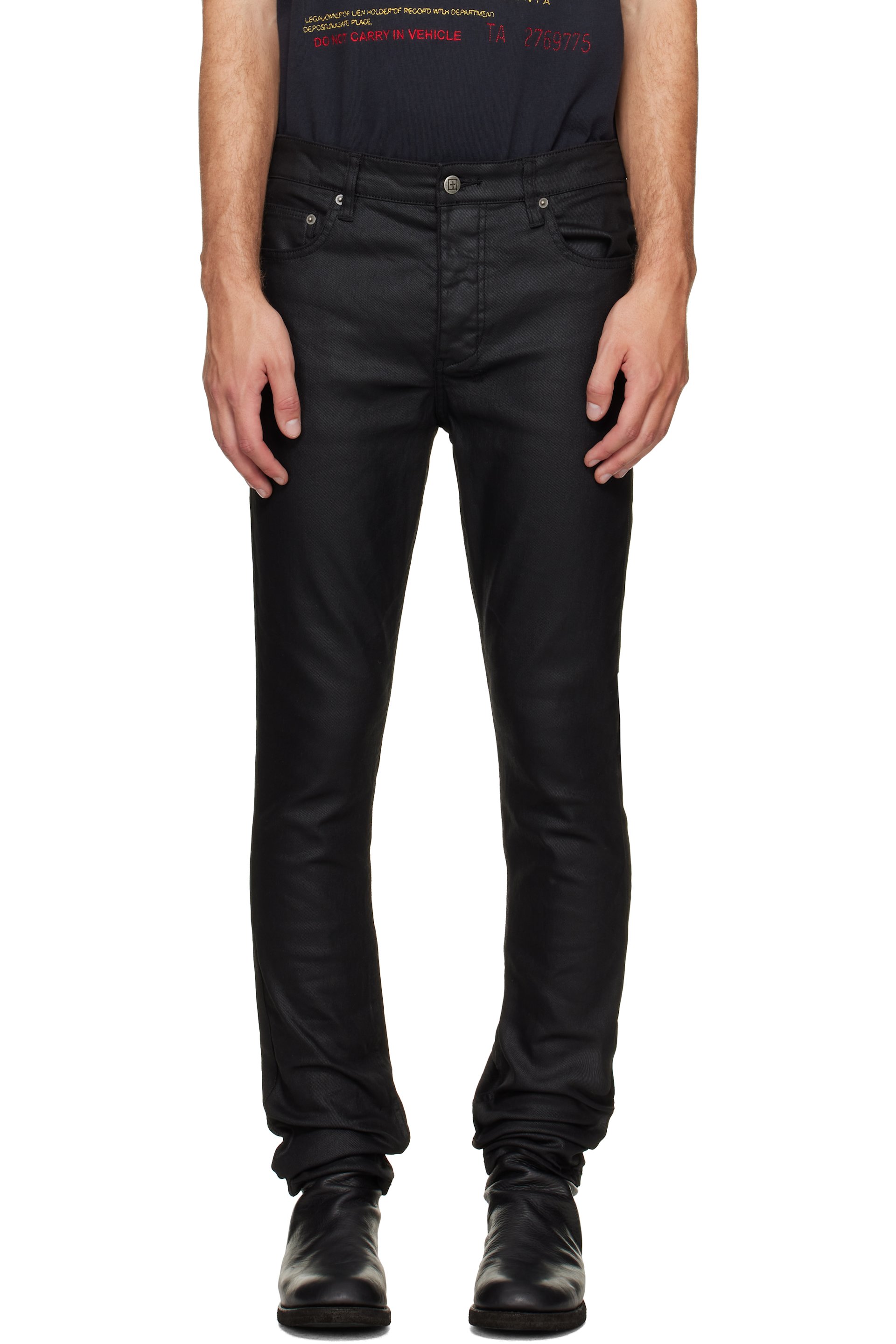 Ksubi - Black Chitch Wax Jeans