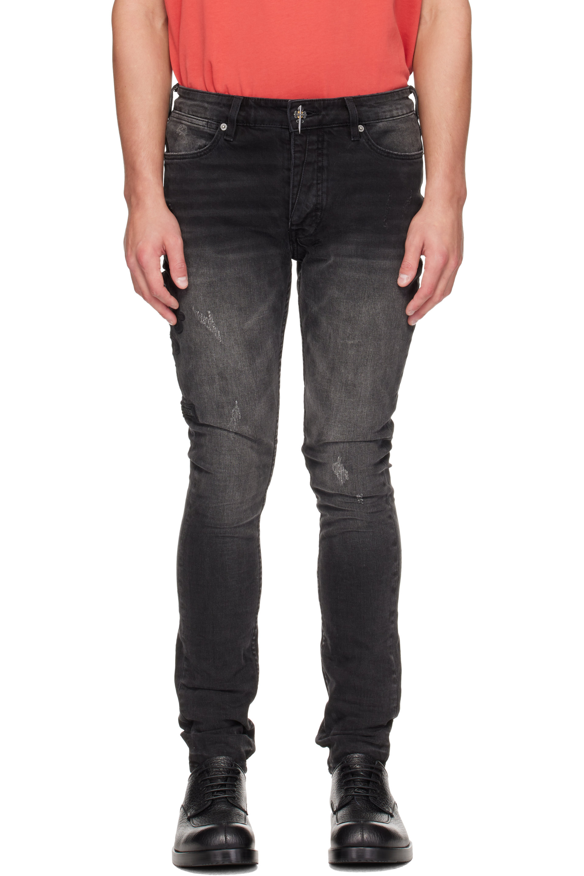 Ksubi - Black Van Winkle Re-Up Jeans