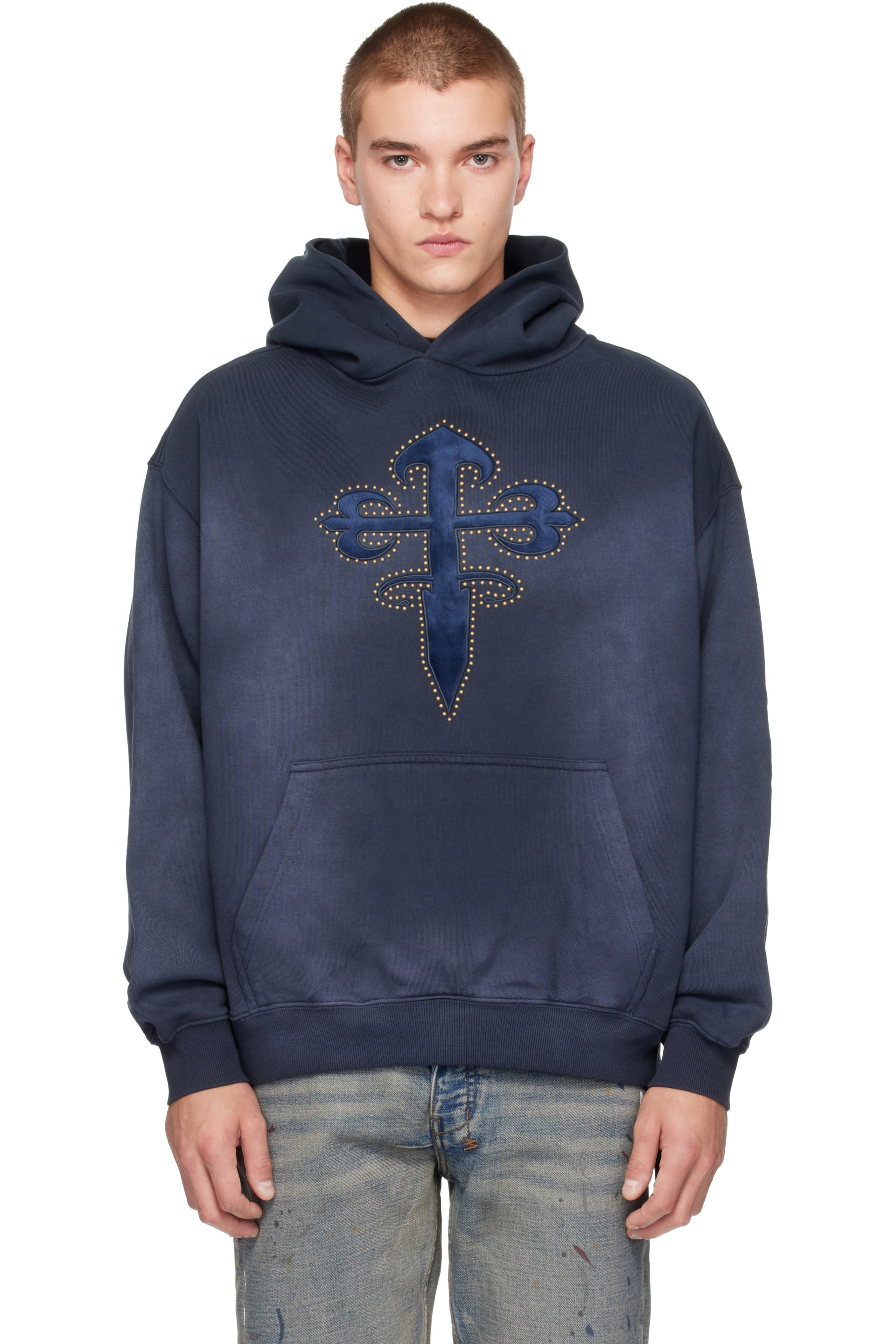 Ksubi - Navy Kaliba Ekcess Hoodie