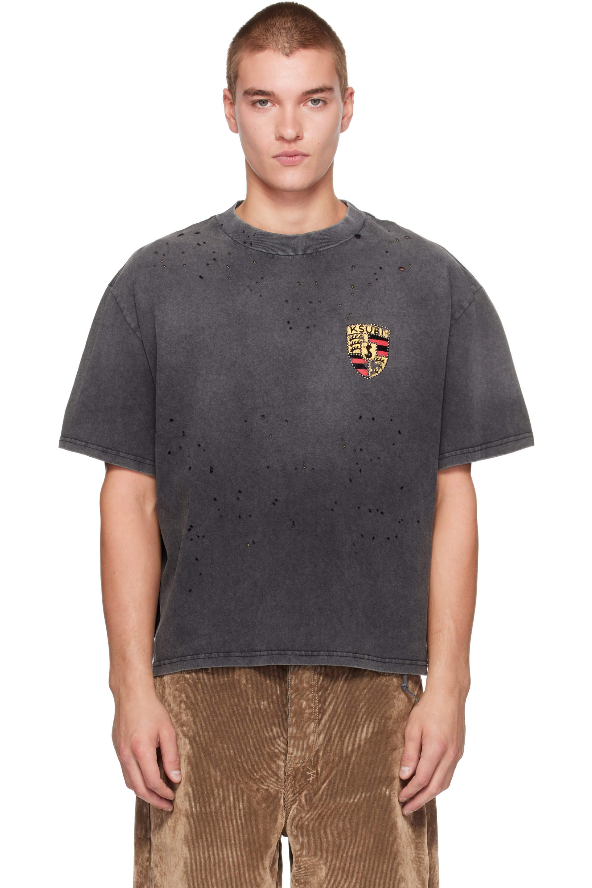 Ksubi - Gray Shield Halen S/S T-shirt