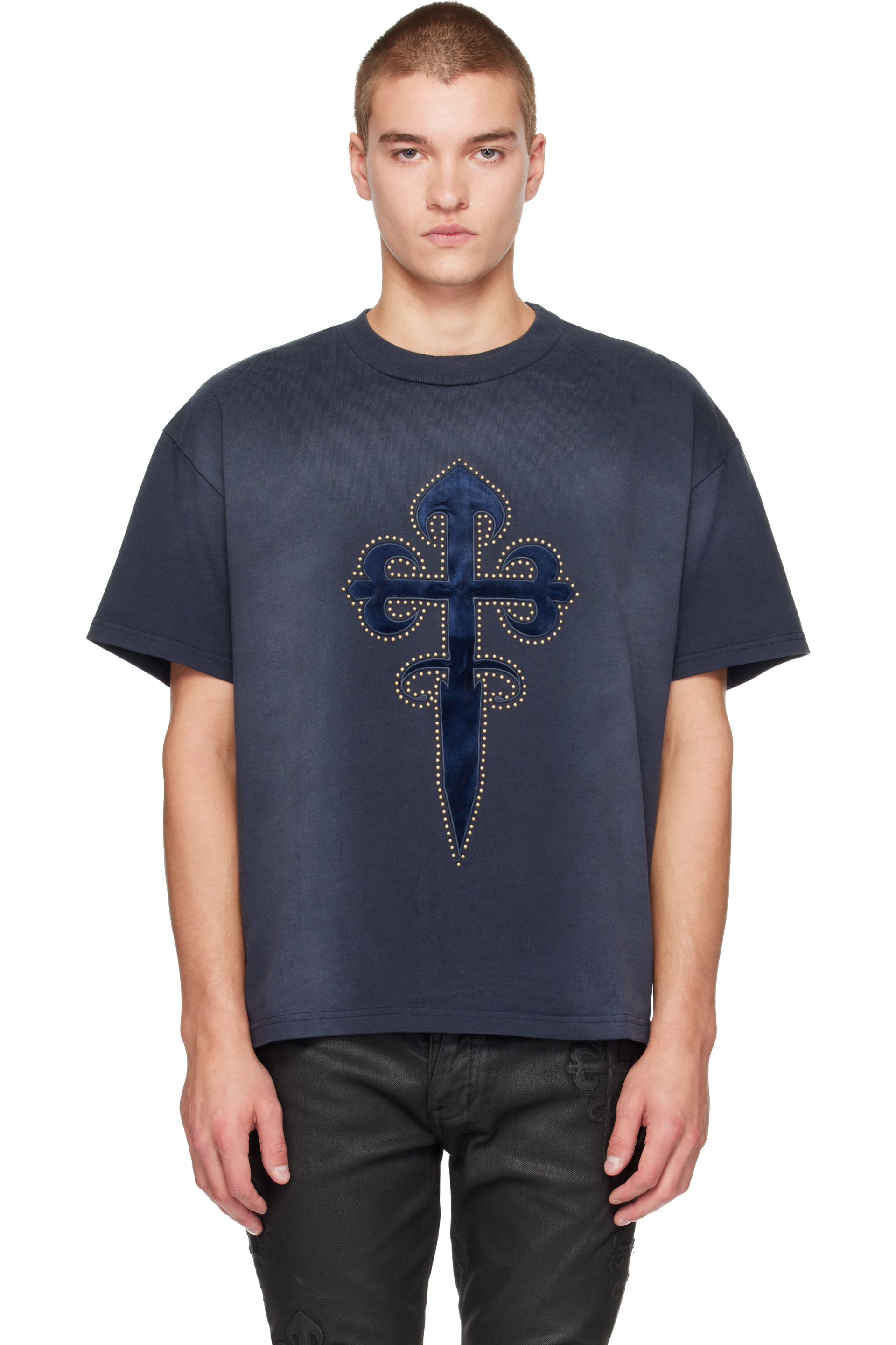 Ksubi - Navy Kaliba Ekcess S/S T-shirt