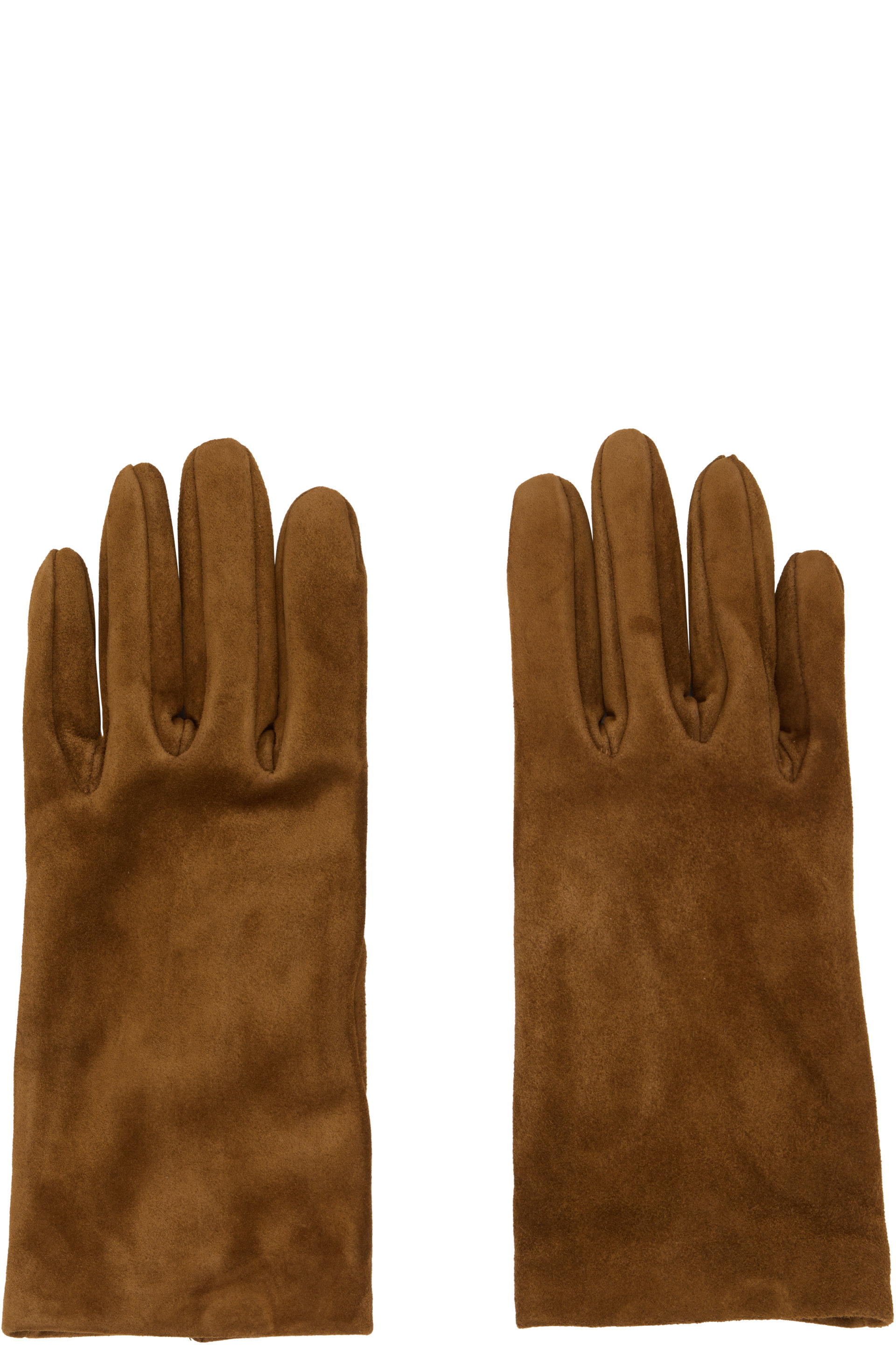 Gianvito Rossi - Brown Suede Gloves