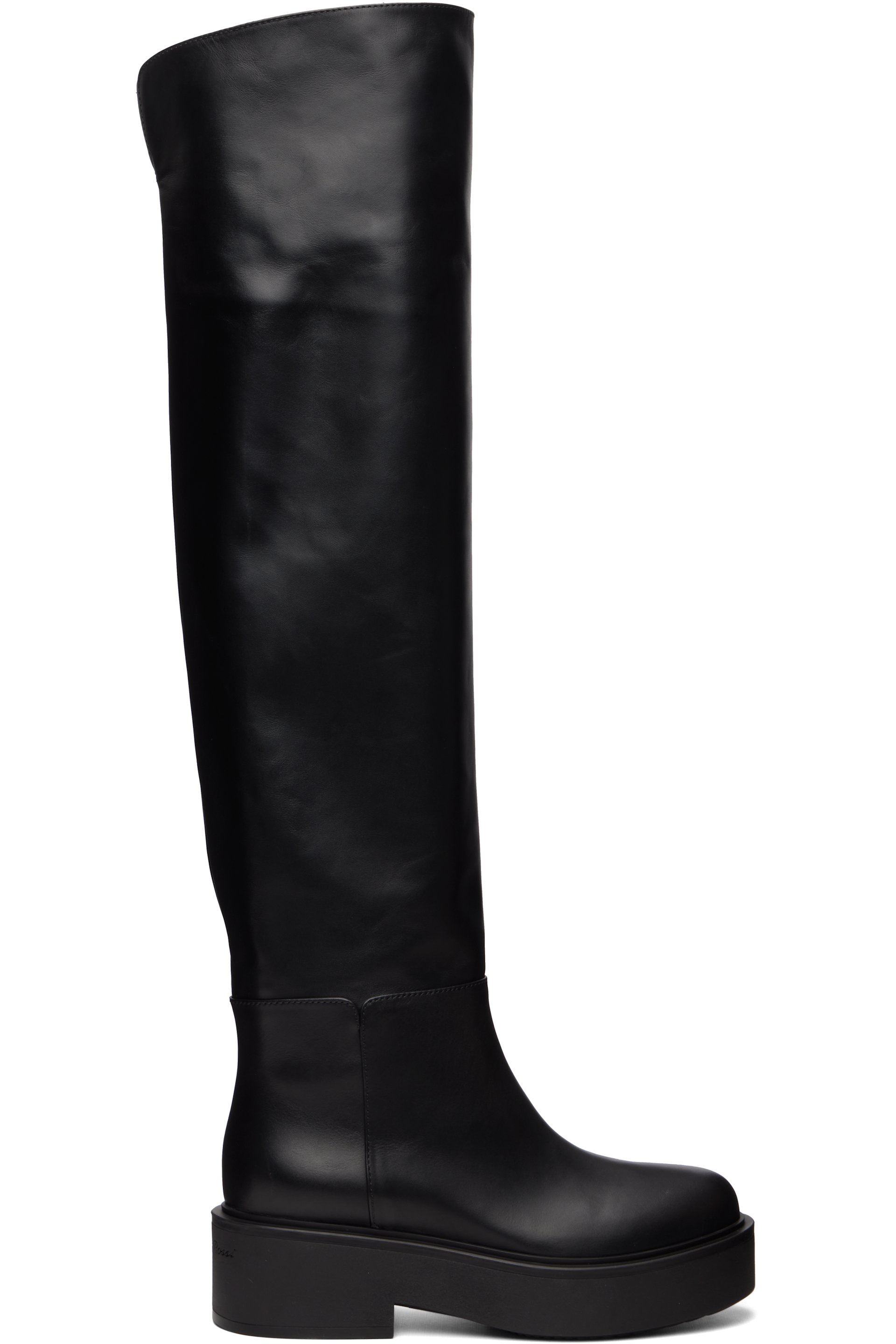 Gianvito Rossi - 黑色 Vitello Glove 高筒靴
