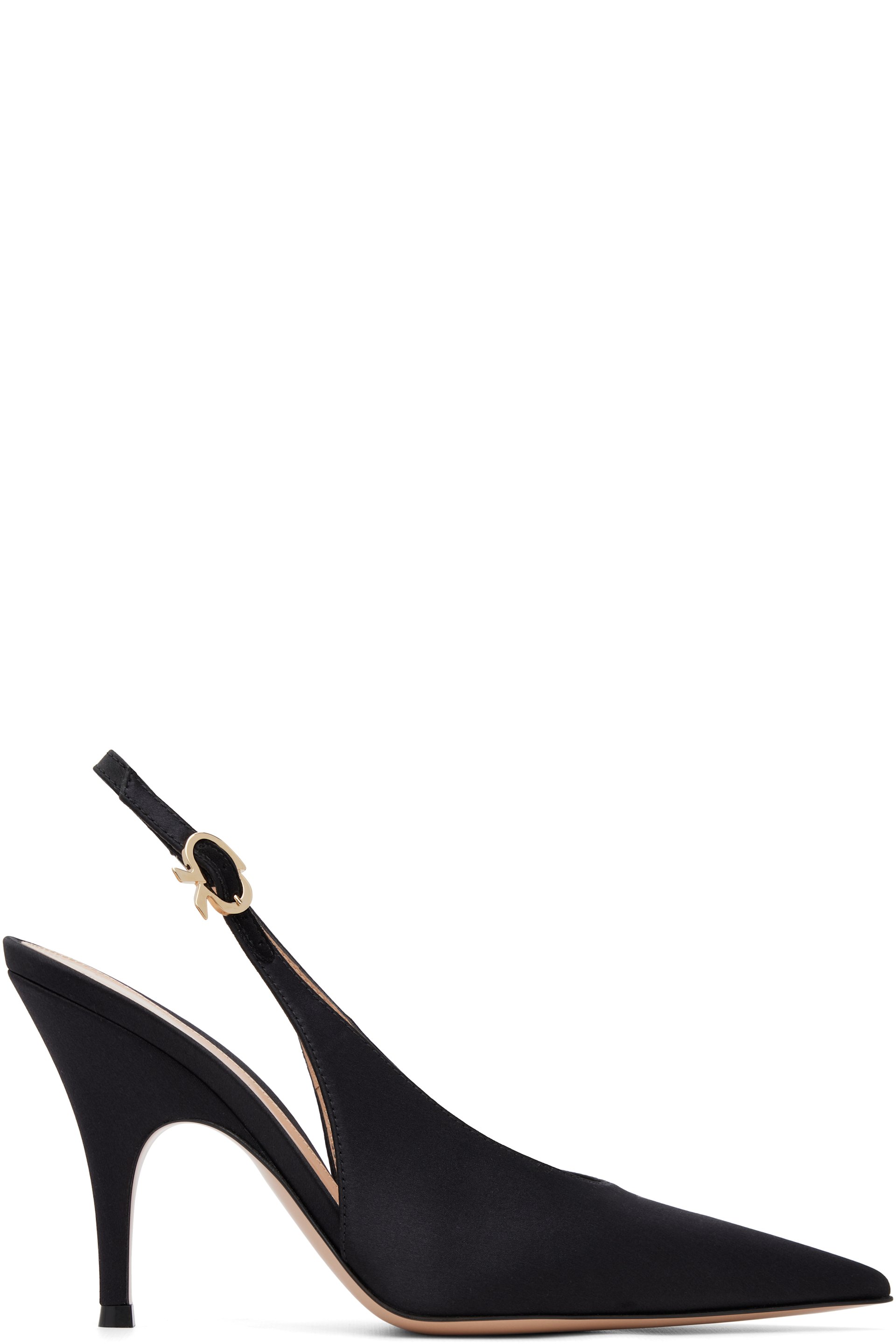 Gianvito Rossi - Black Sofia Sling Heels