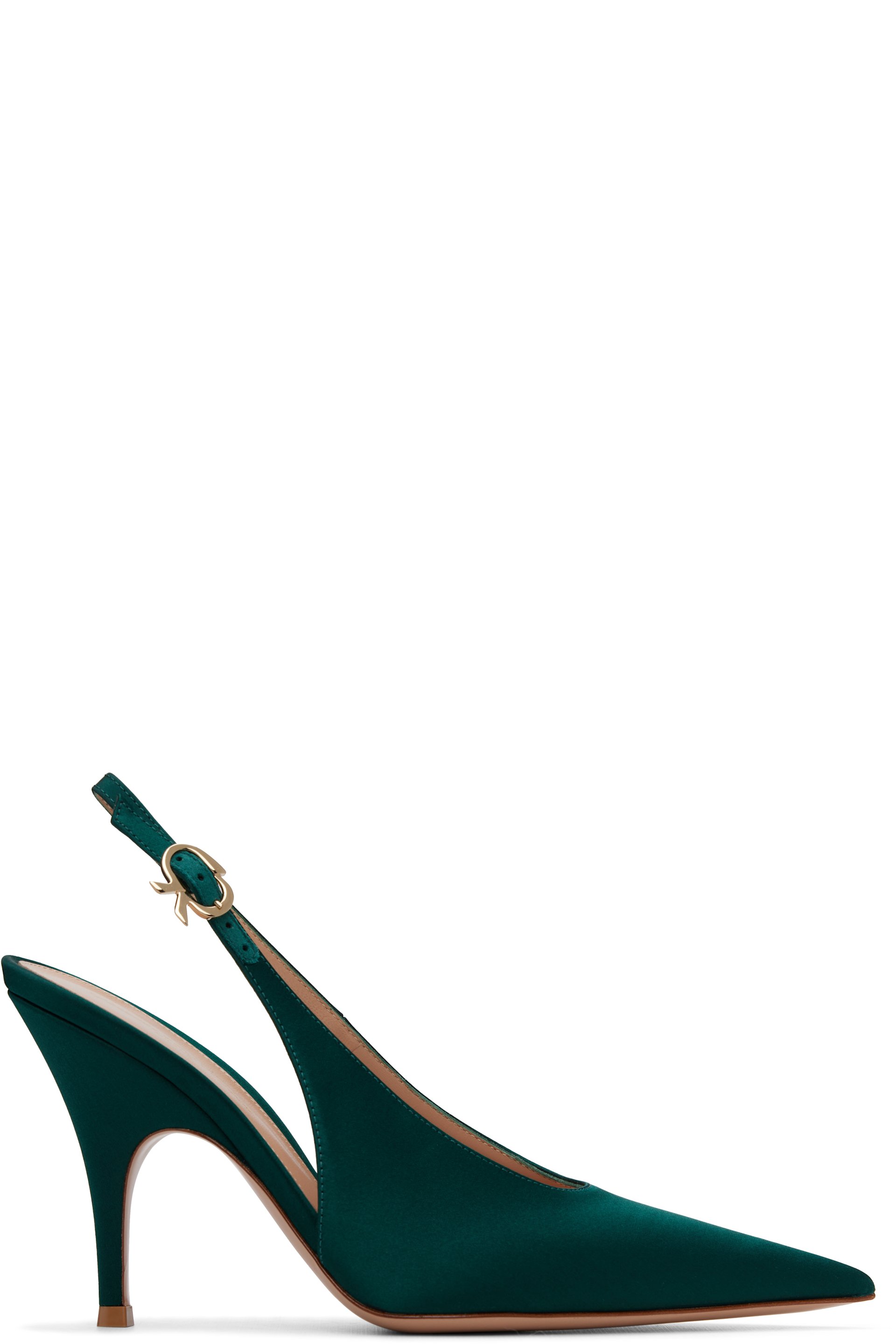 Gianvito Rossi - Green Sofia Sling Heels