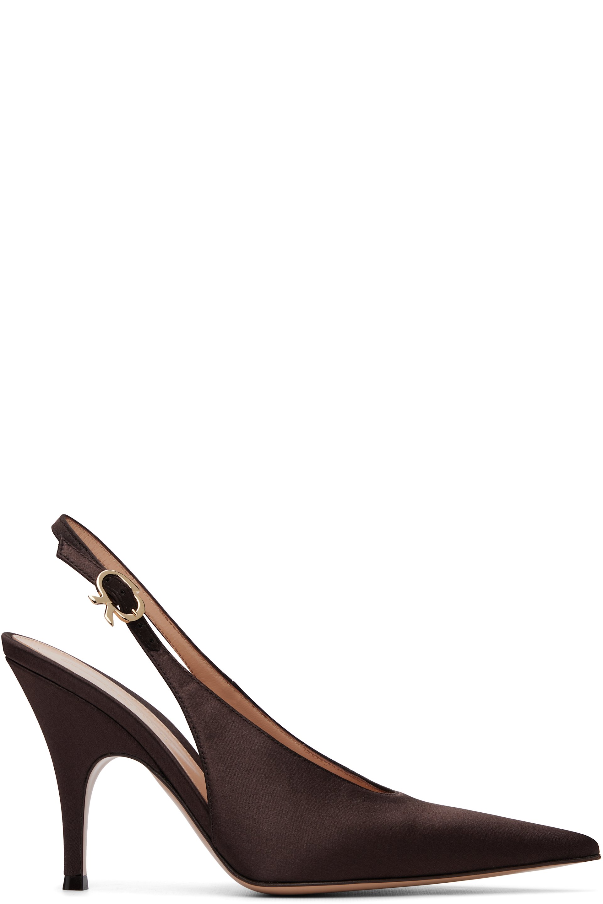 Gianvito Rossi - Brown Sofia Sling Heels