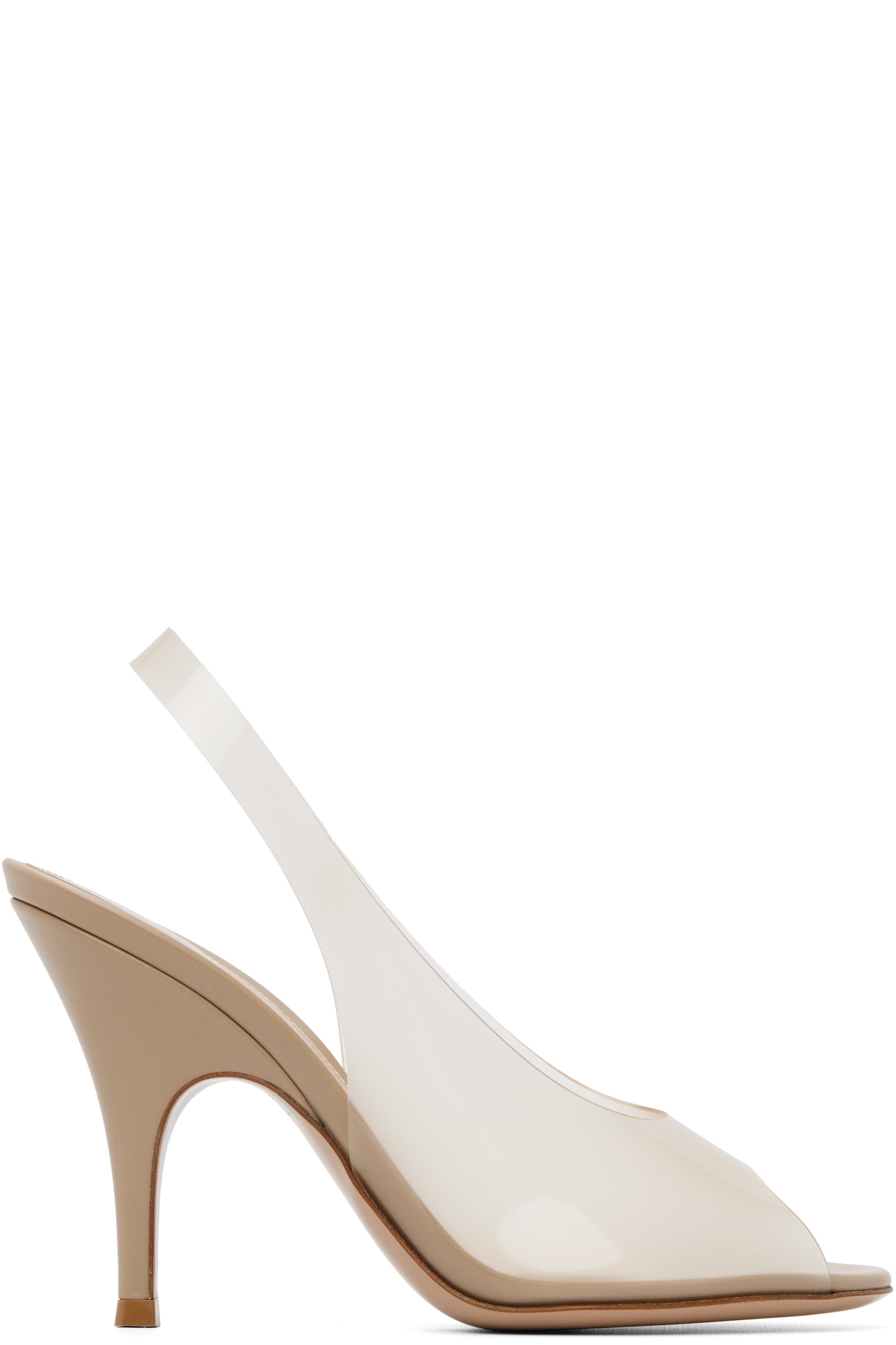Gianvito Rossi - Sandales à talon Amelie beiges