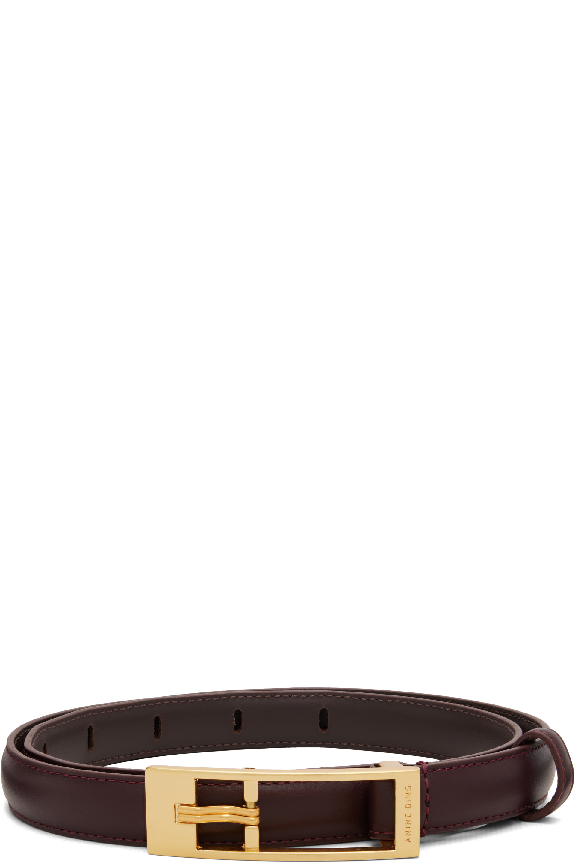 ANINE BING - Burgundy Elly Belt