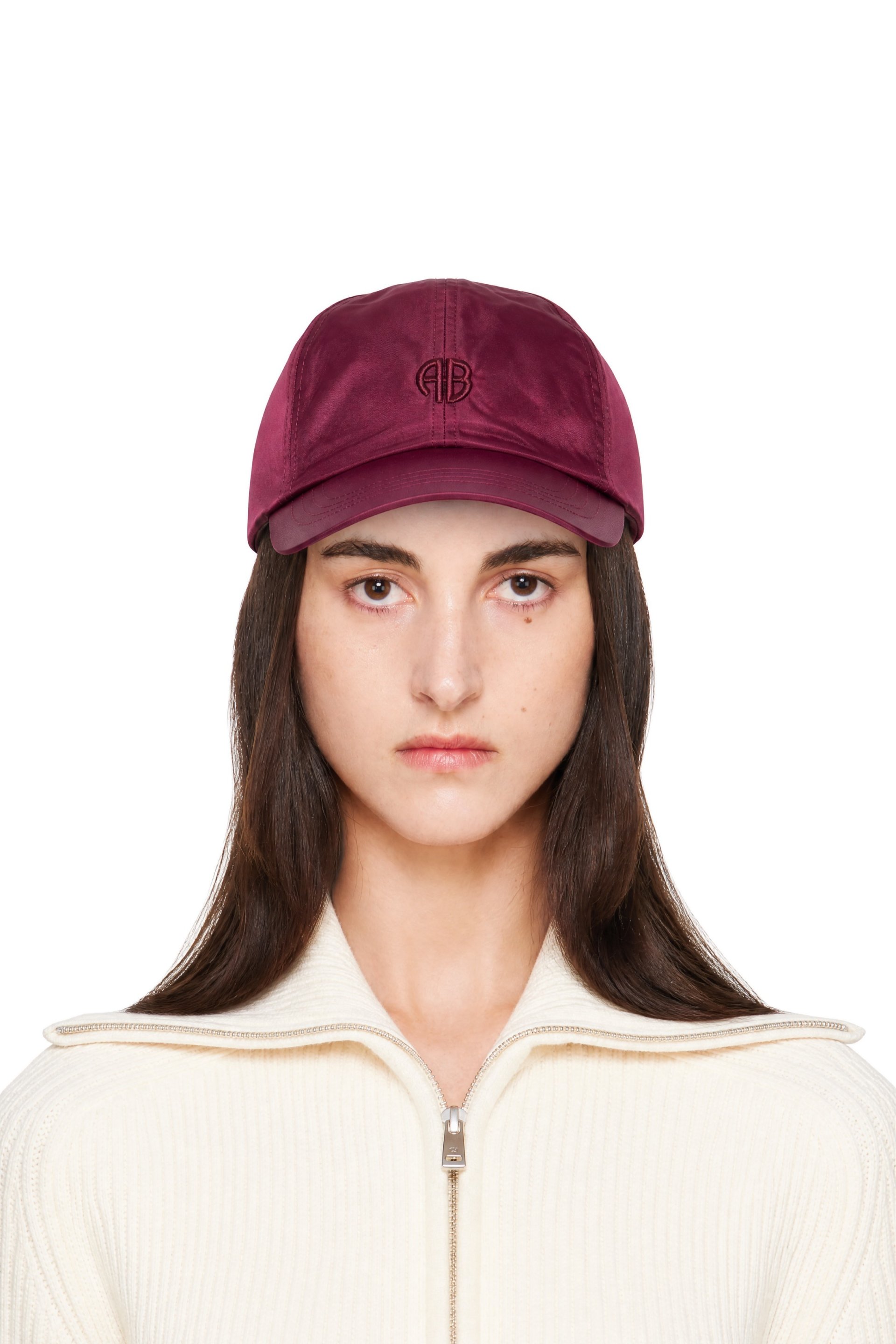 ANINE BING - Burgundy Jeremy Baseball Cap