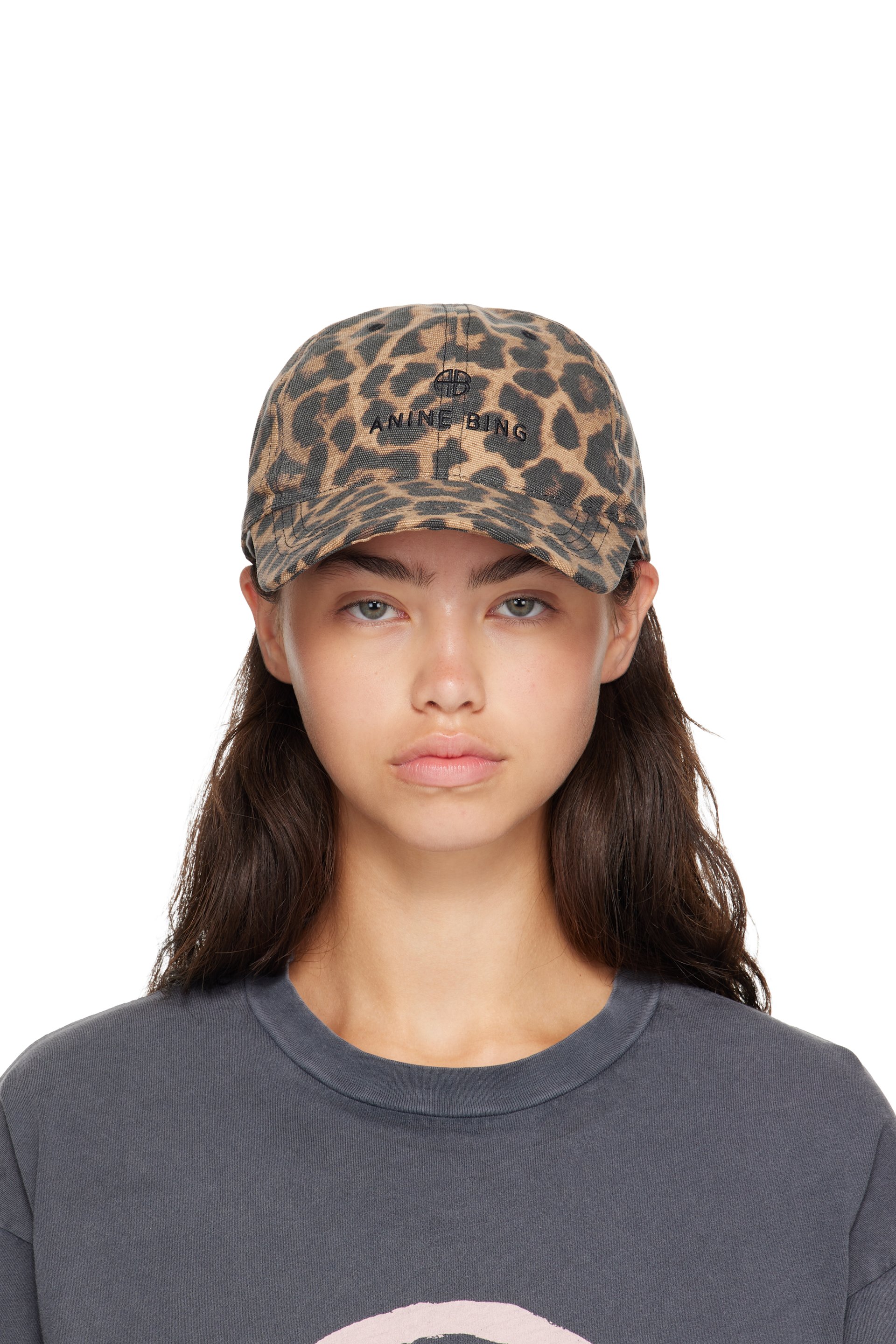 ANINE BING - Black & Tan Jeremy Baseball Cap