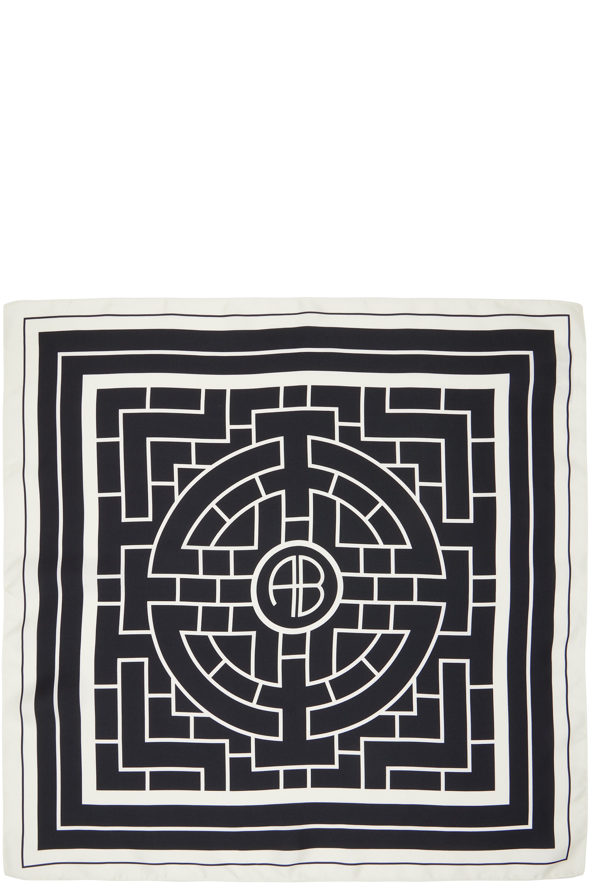 ANINE BING - Black & White York AB Scarf