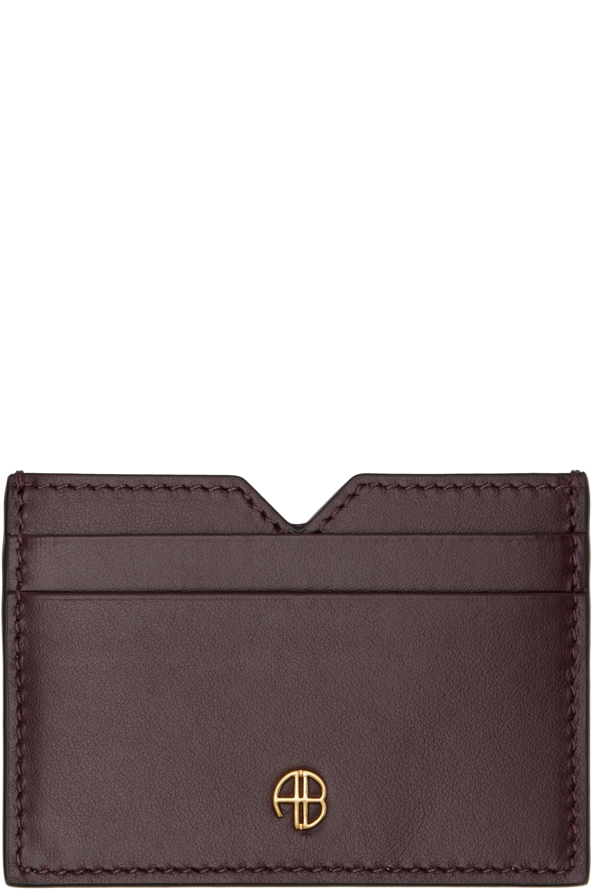 ANINE BING - Burgundy Calli Card Holder