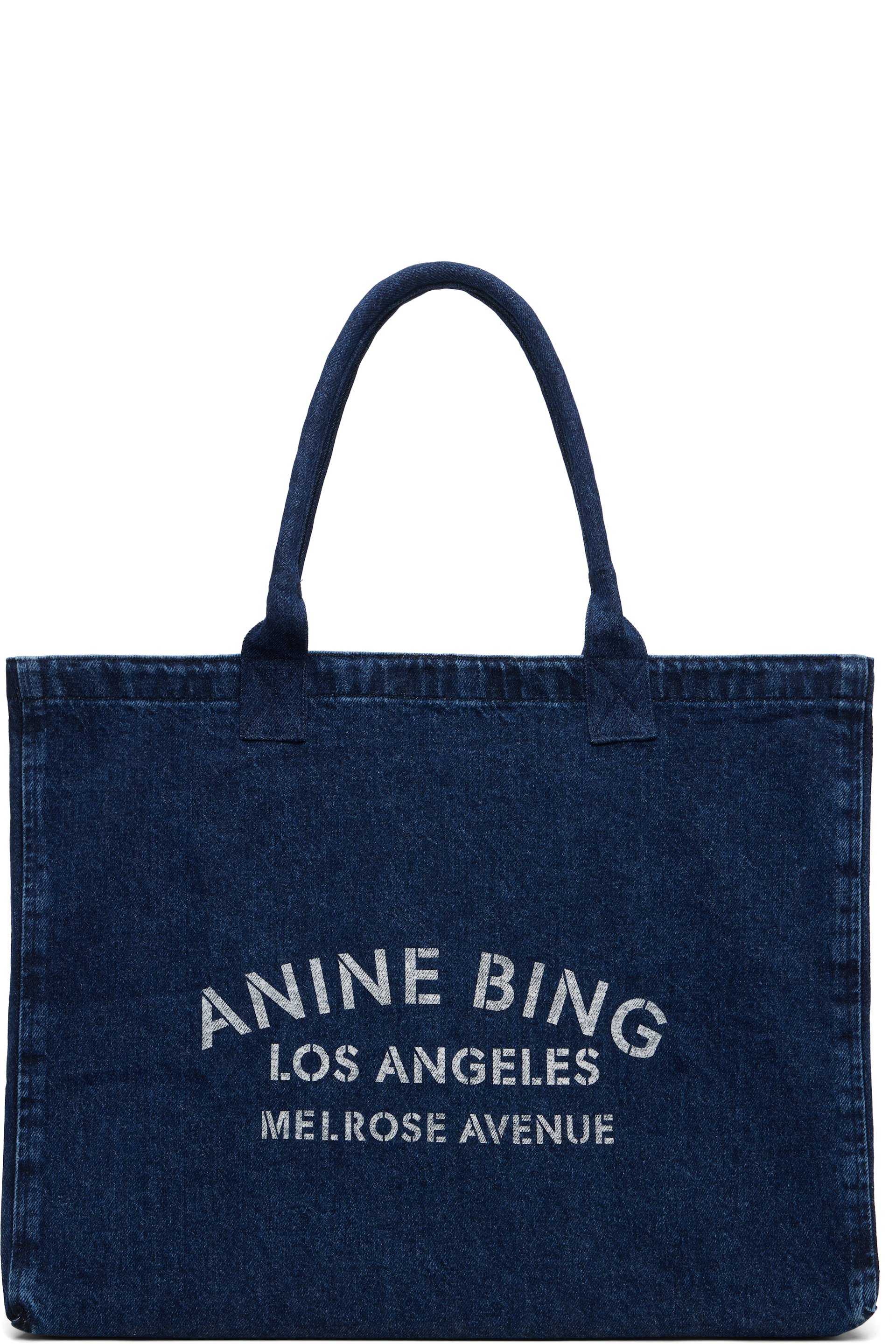 ANINE BING - Cabas Leo bleu en denim