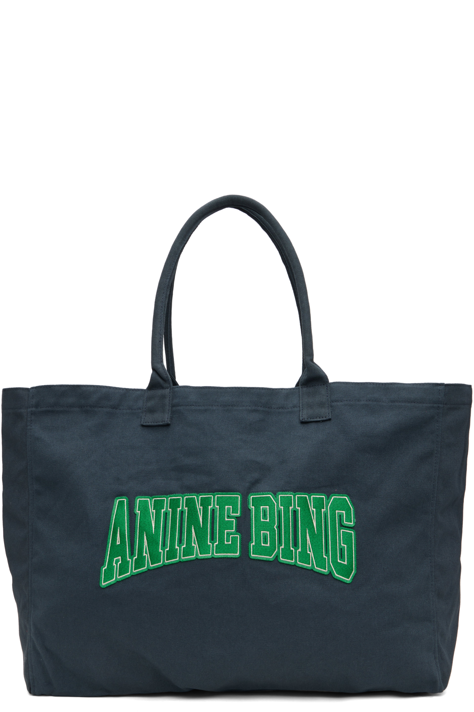 ANINE BING - 黑色 Leo Canvas 托特包