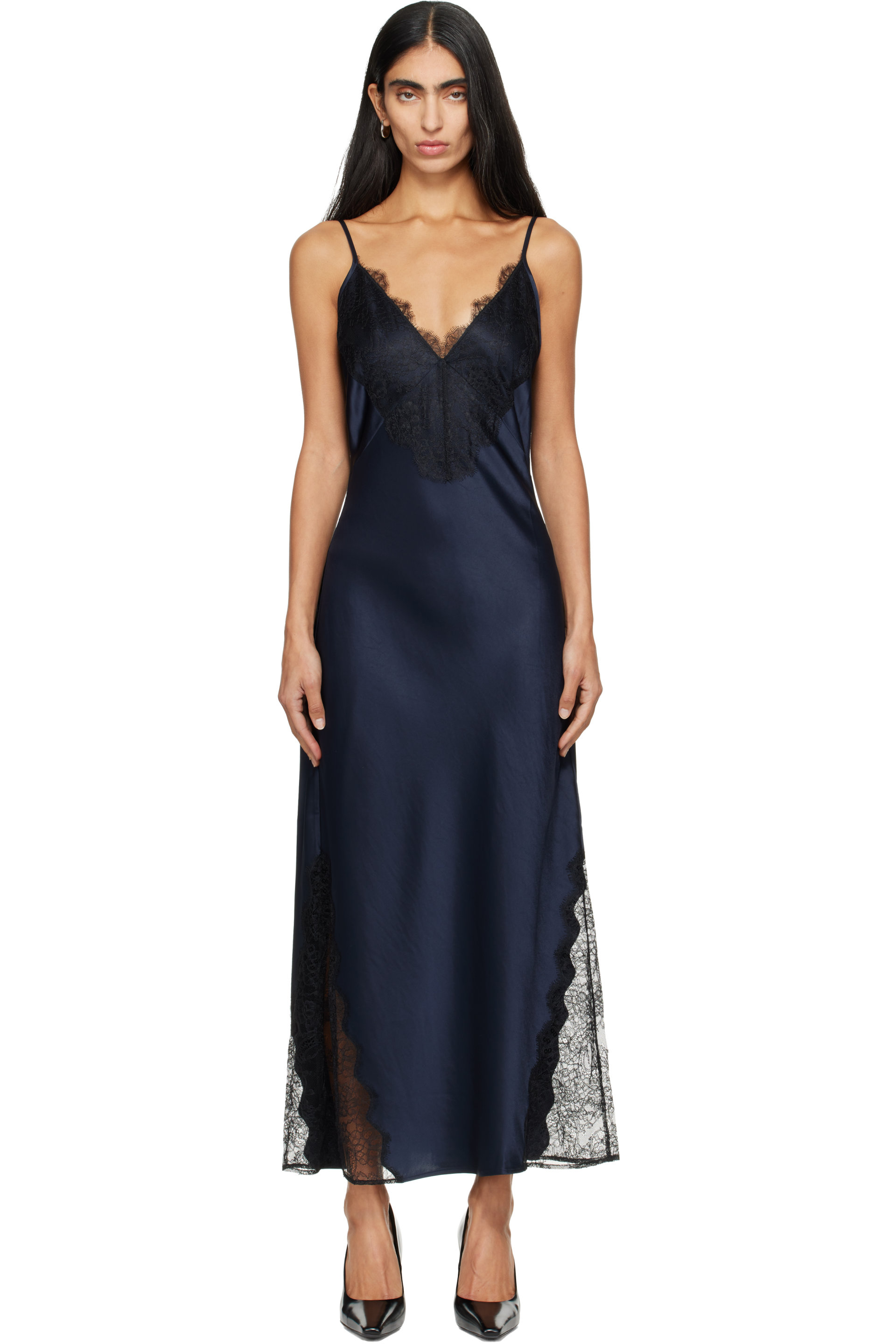 ANINE BING - Navy Judy Maxi Dress