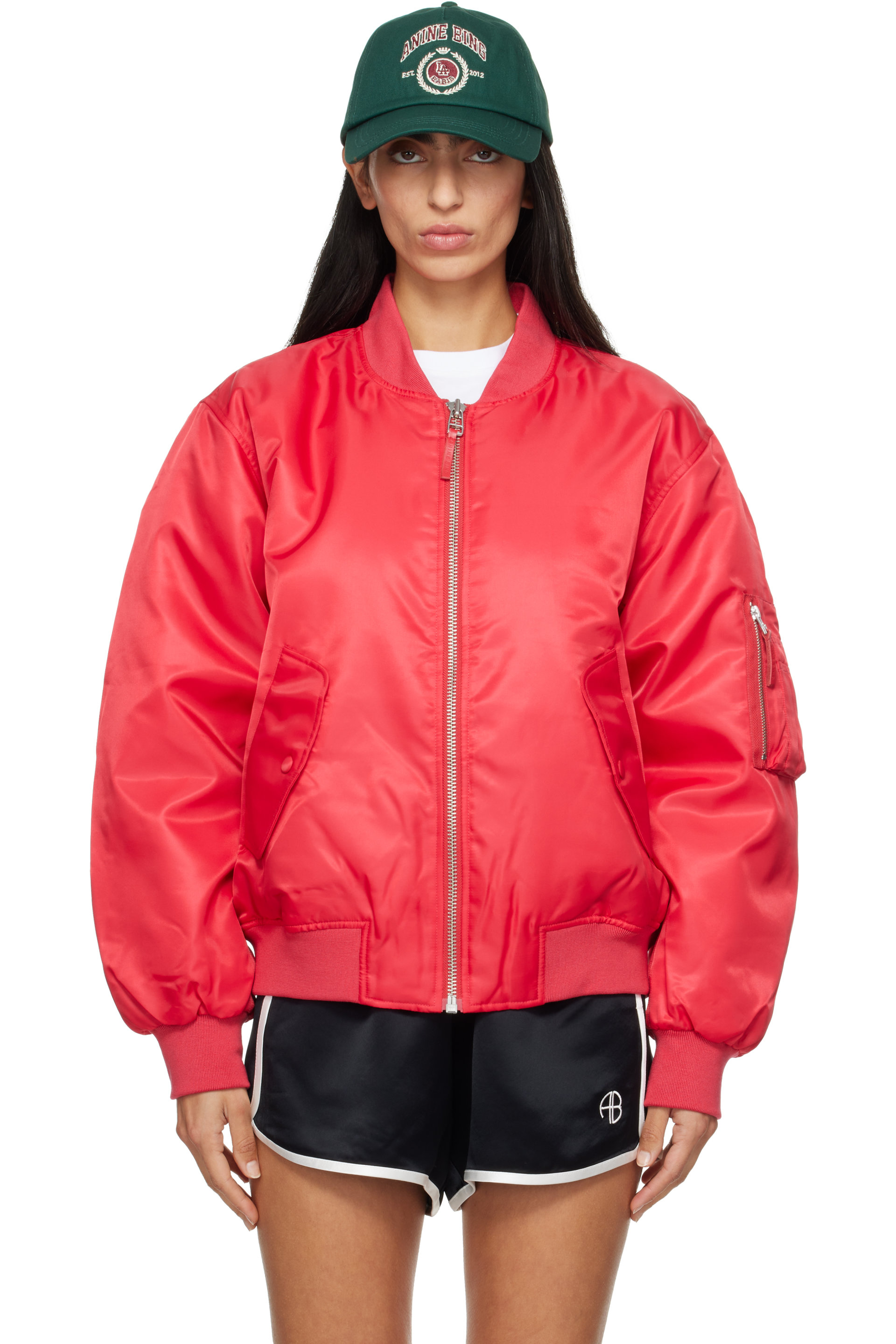 ANINE BING - Pink Leon Bomber Jacket
