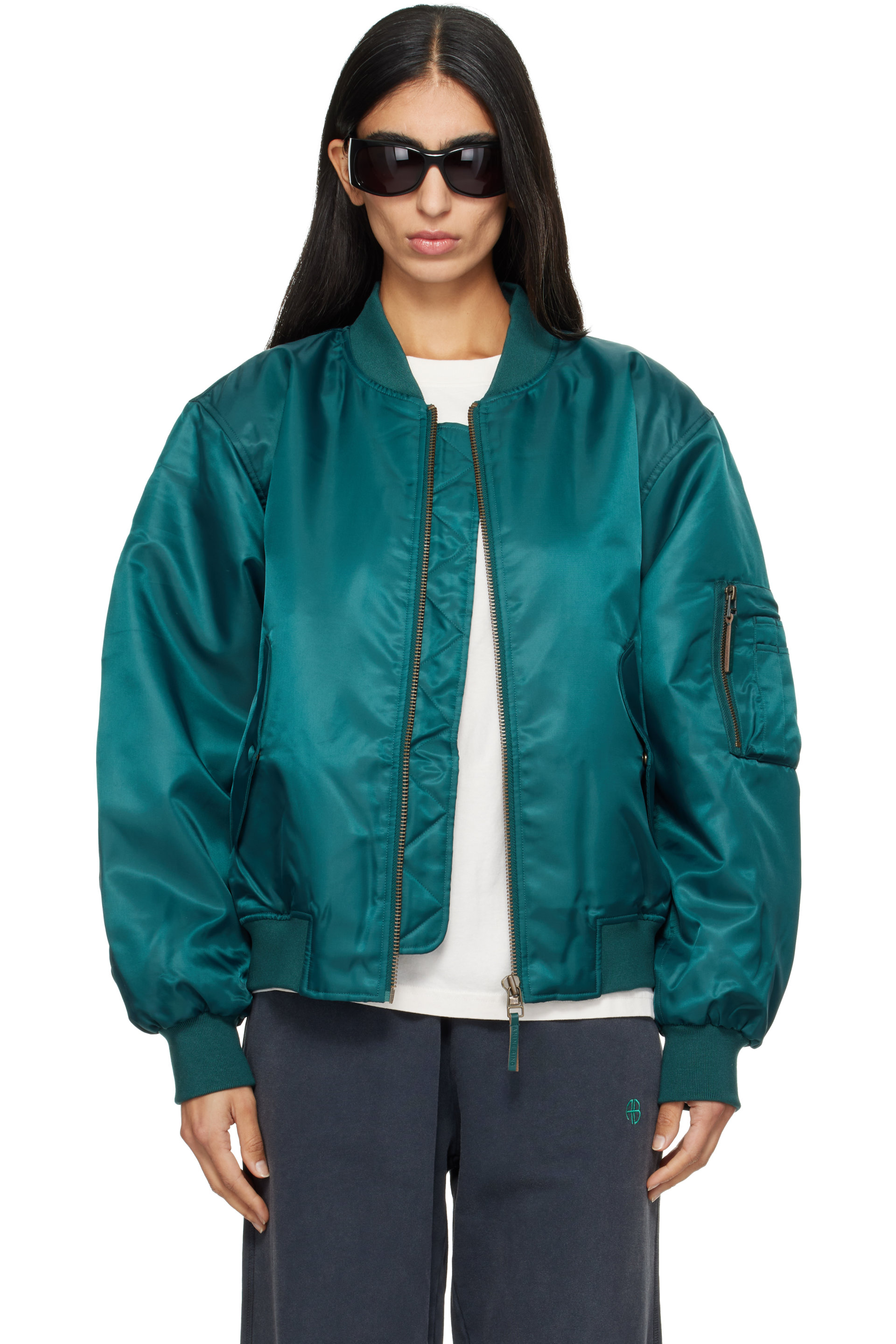 ANINE BING - Green Leon Bomber Jacket