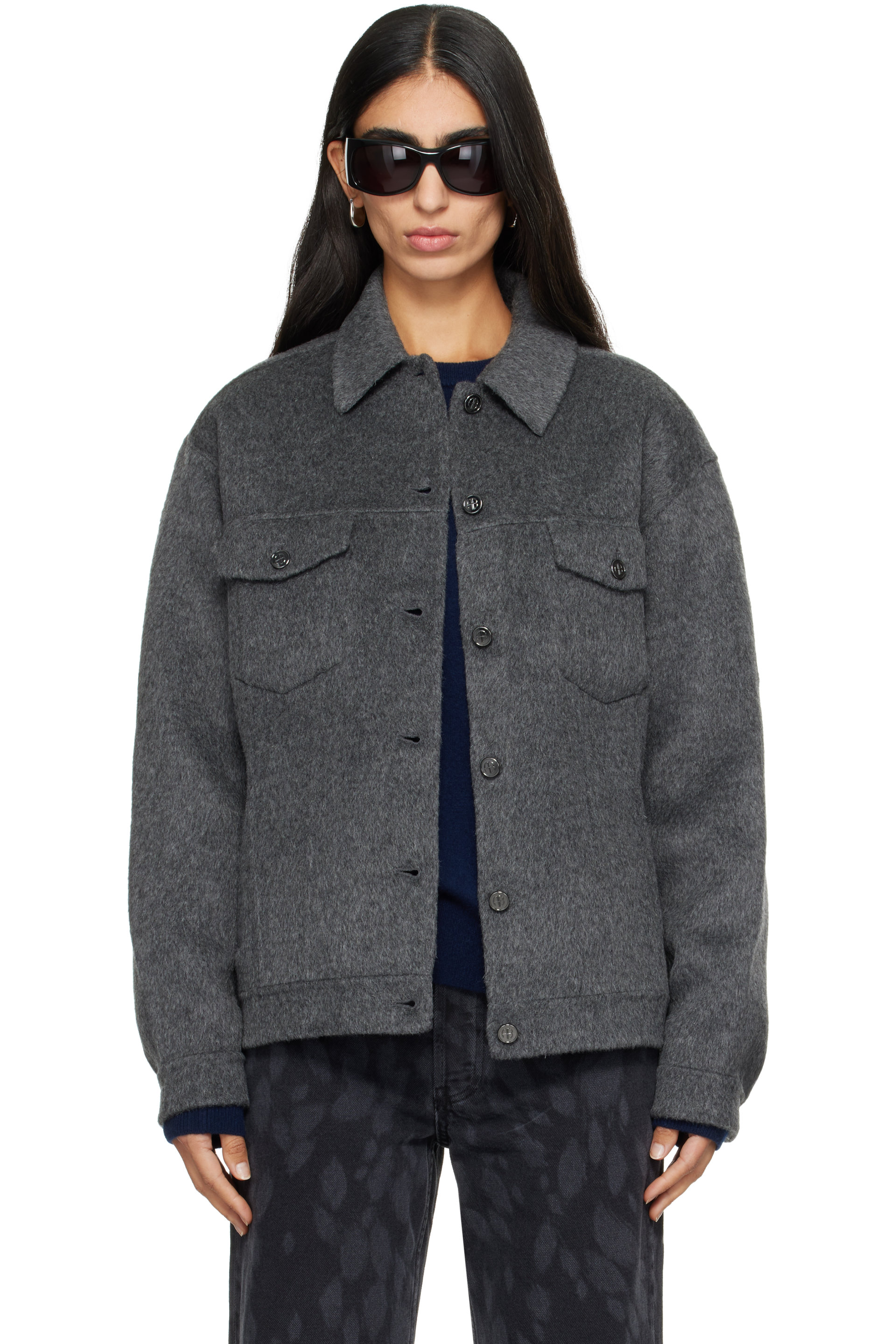 ANINE BING - Gray Rory Jacket