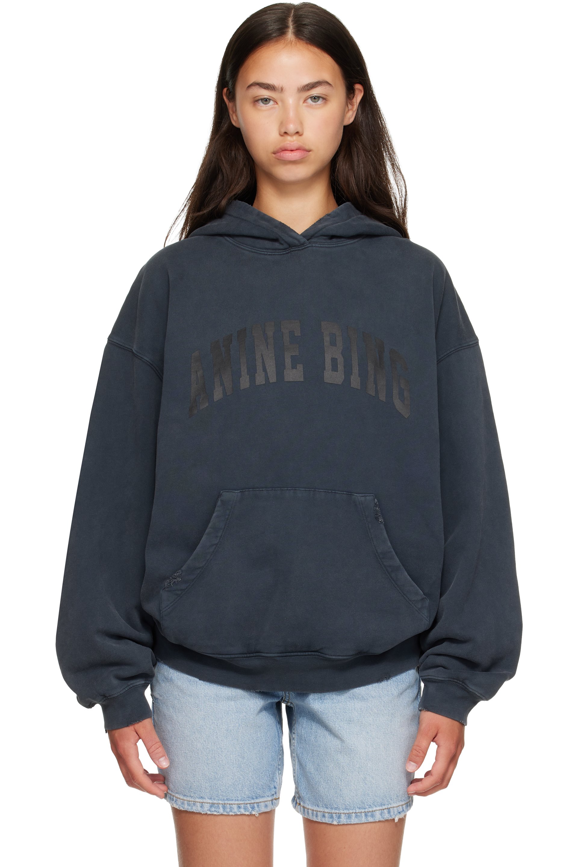 ANINE BING - Black Harvey Hoodie