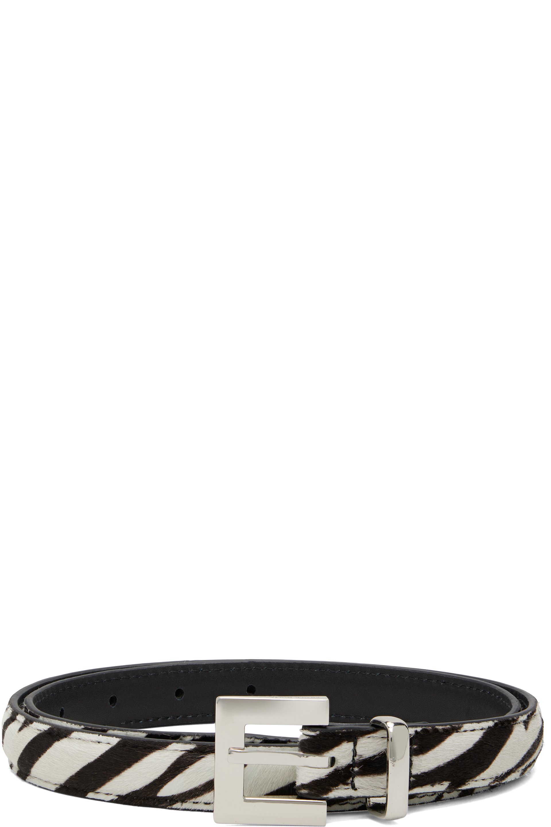 ANINE BING - Black & White Nicola Belt