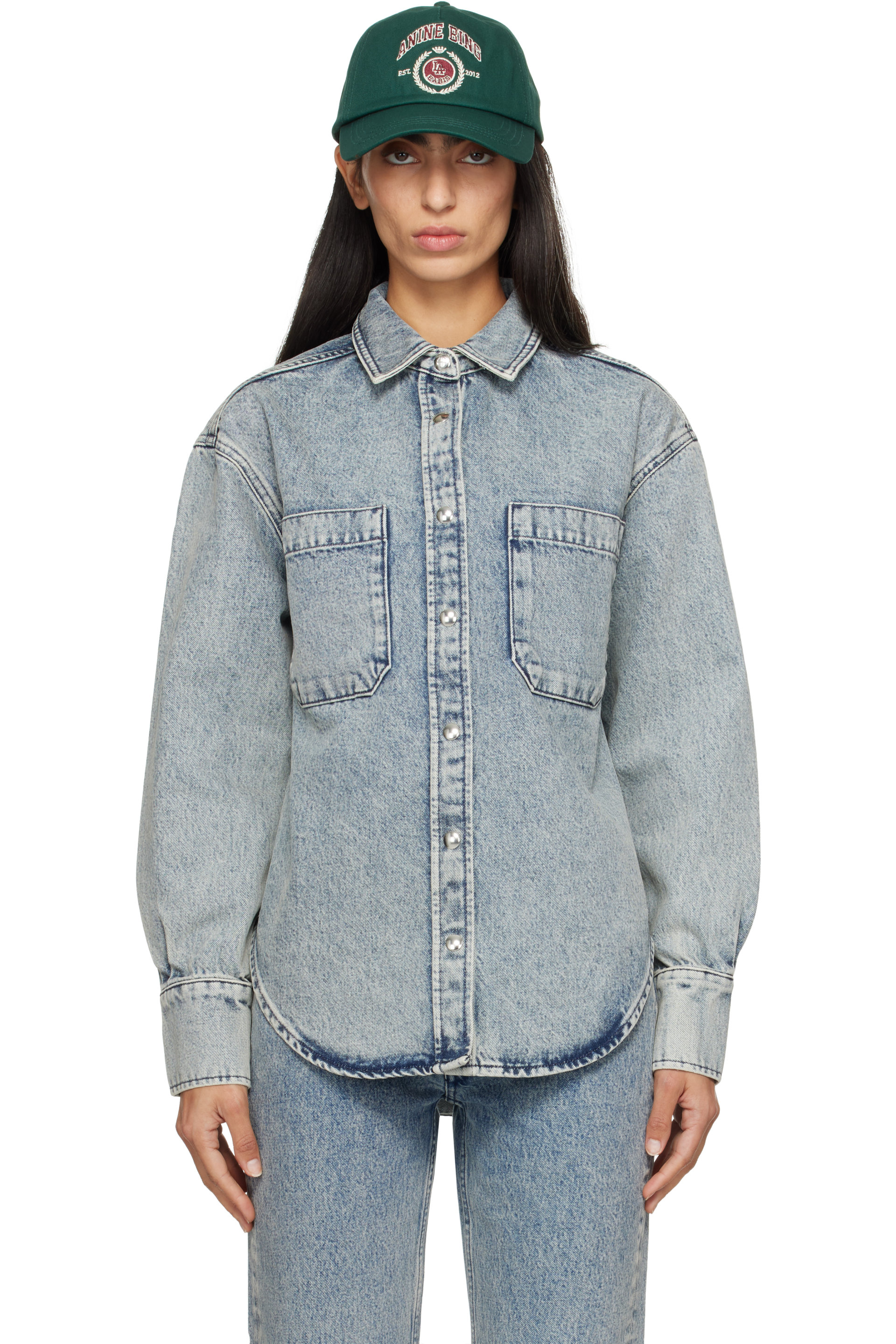 ANINE BING - Blue Samy Denim Shirt