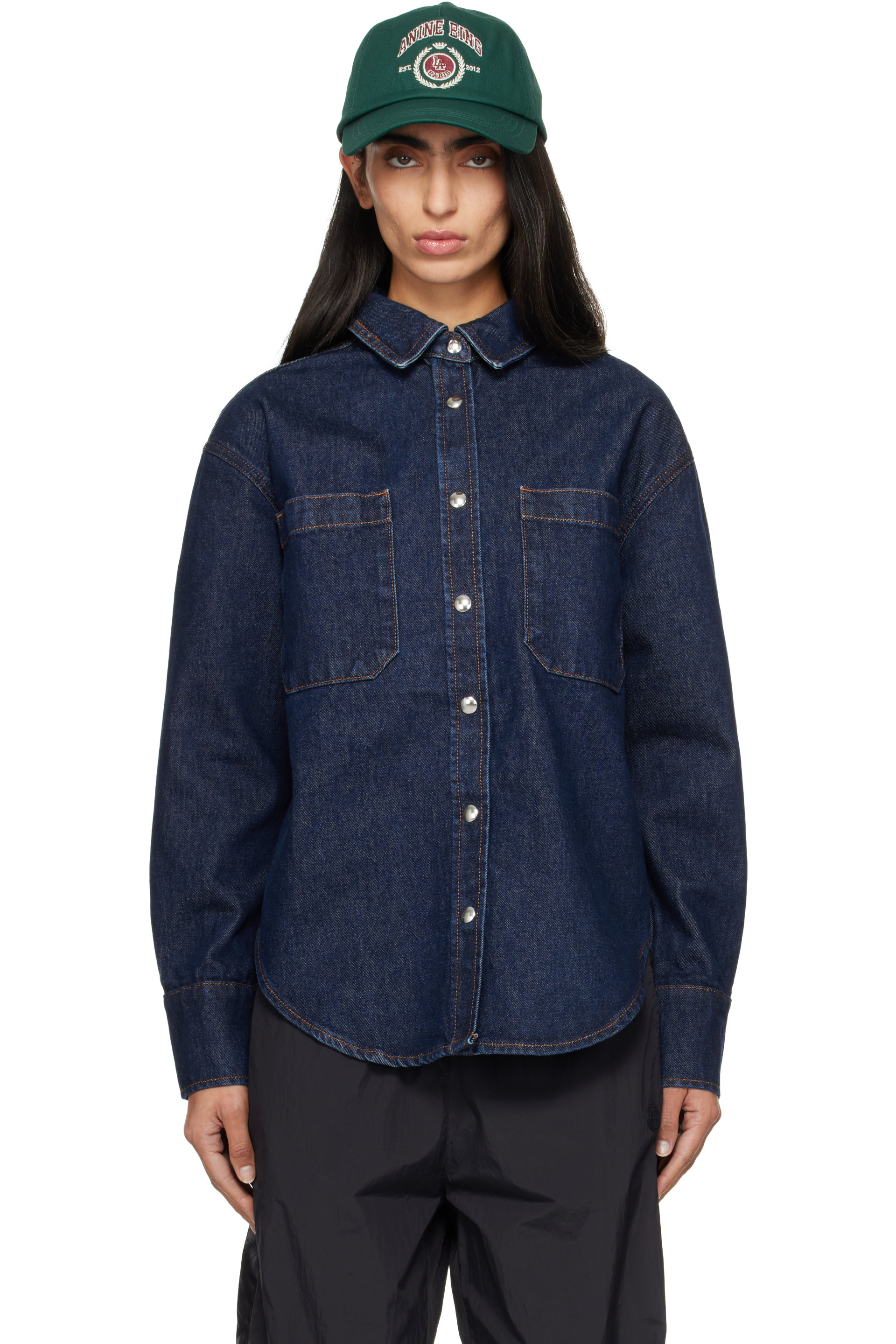 ANINE BING - Blue Samy Denim Shirt
