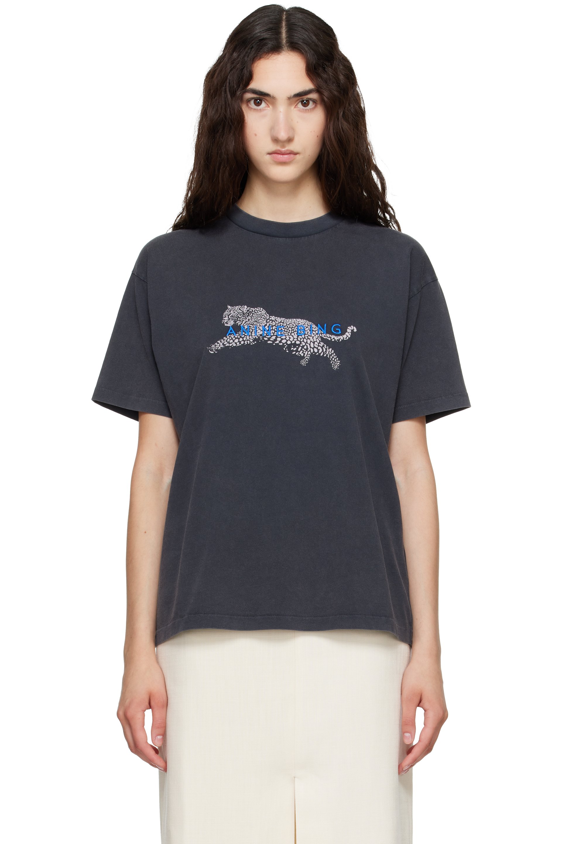 ANINE BING - Black Cade T-shirt