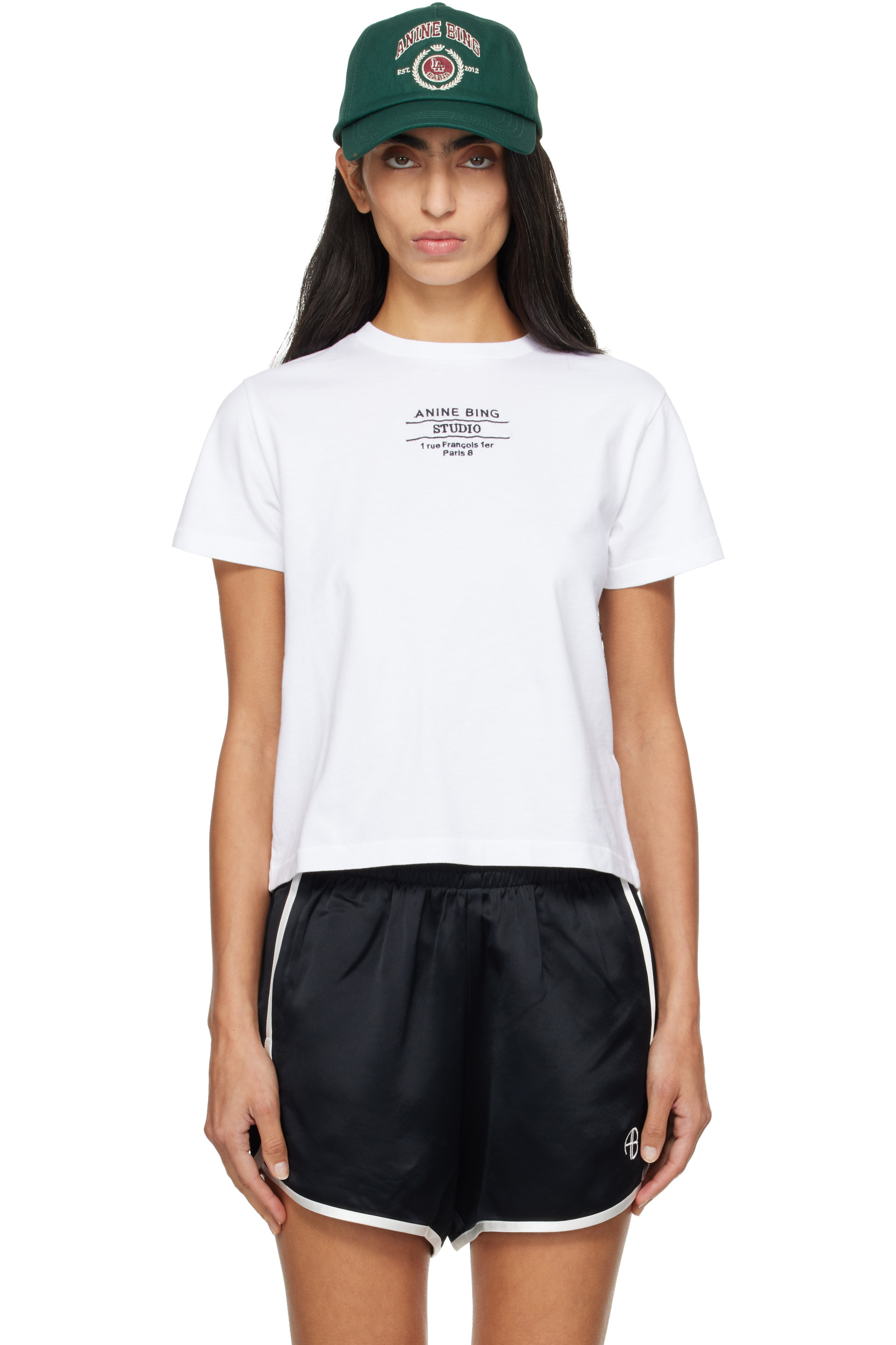 ANINE BING - White Shelley Studio T-shirt