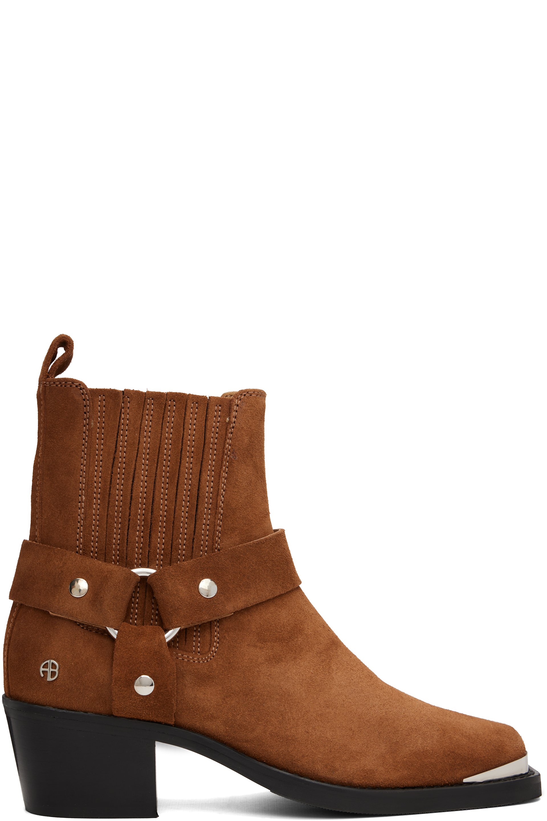 ANINE BING - Bottines motard brun clair