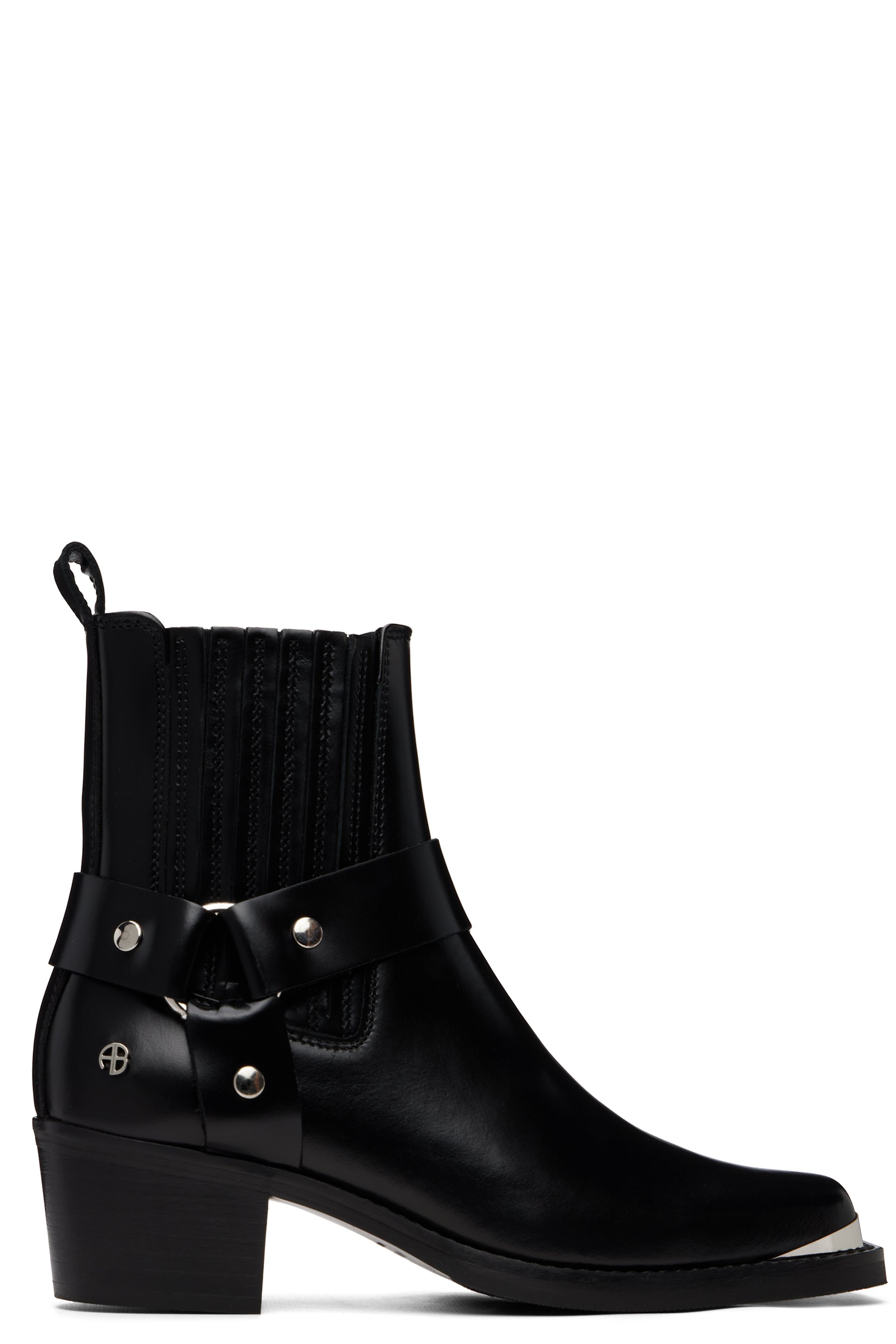 ANINE BING - Black Mid Biker Boots