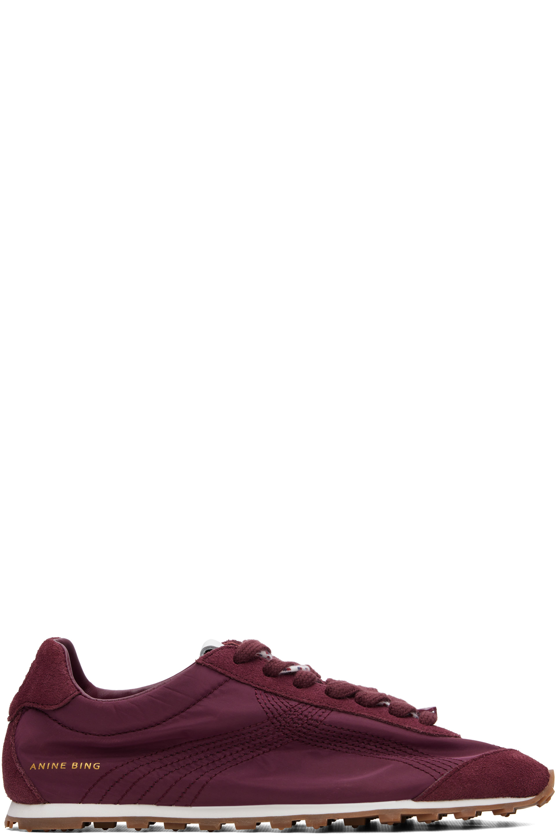 ANINE BING - Burgundy Juna Sneakers