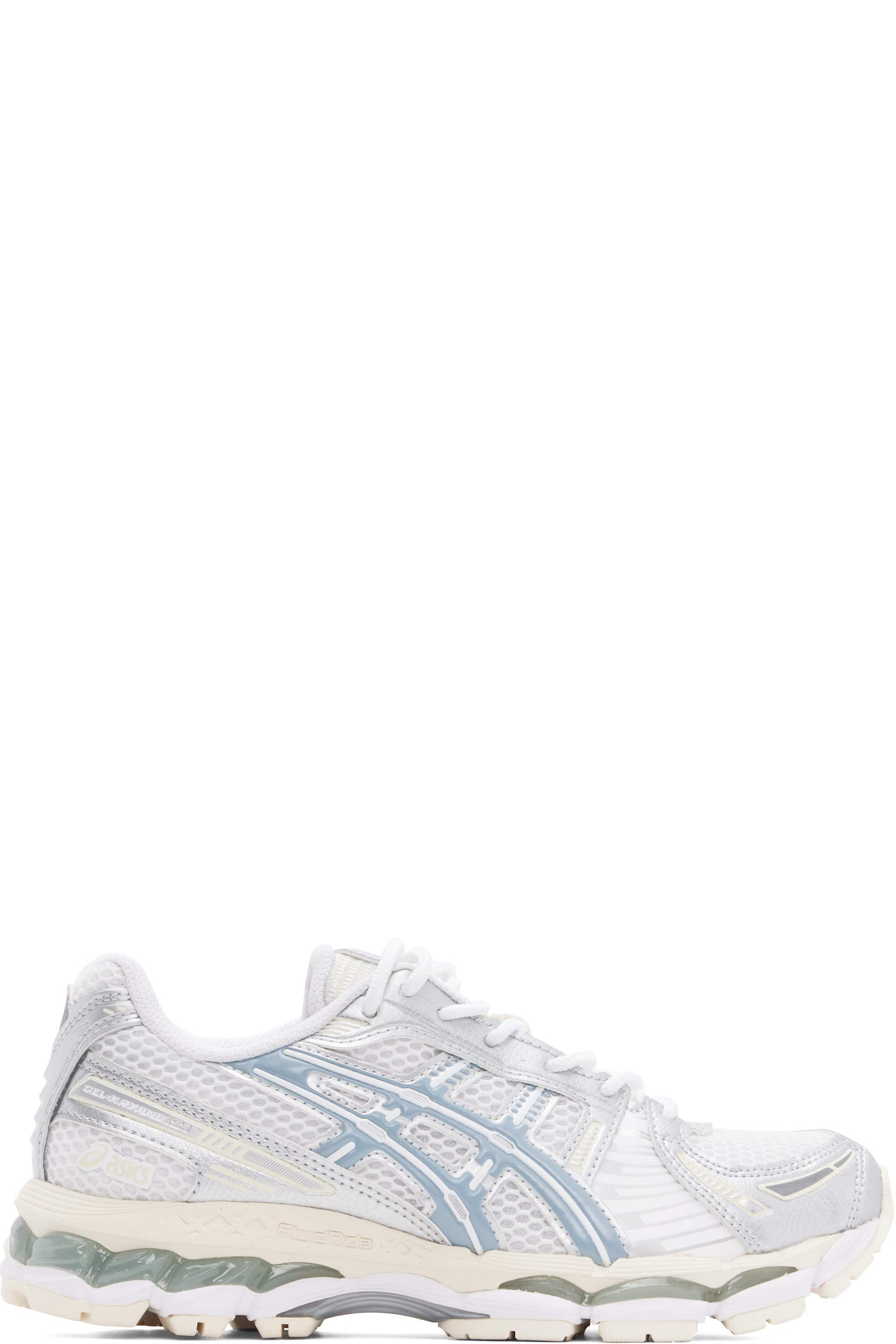 ASICS - White & Silver Gel-Kayano 12.1 Sneakers