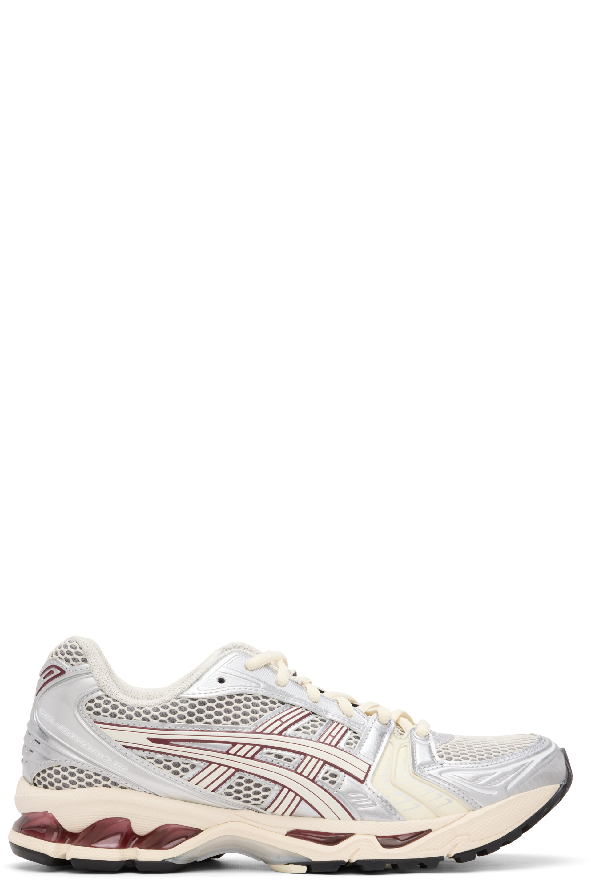 ASICS - Off-White & Burgundy Gel-Kayano 14 Sneakers